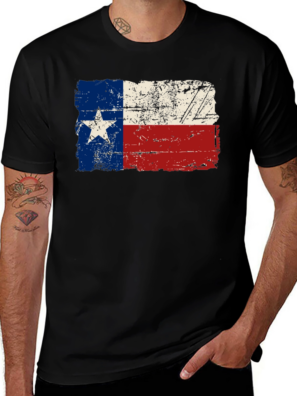 Texas Flag T-Shirt - Distressed Lone Star State Pride