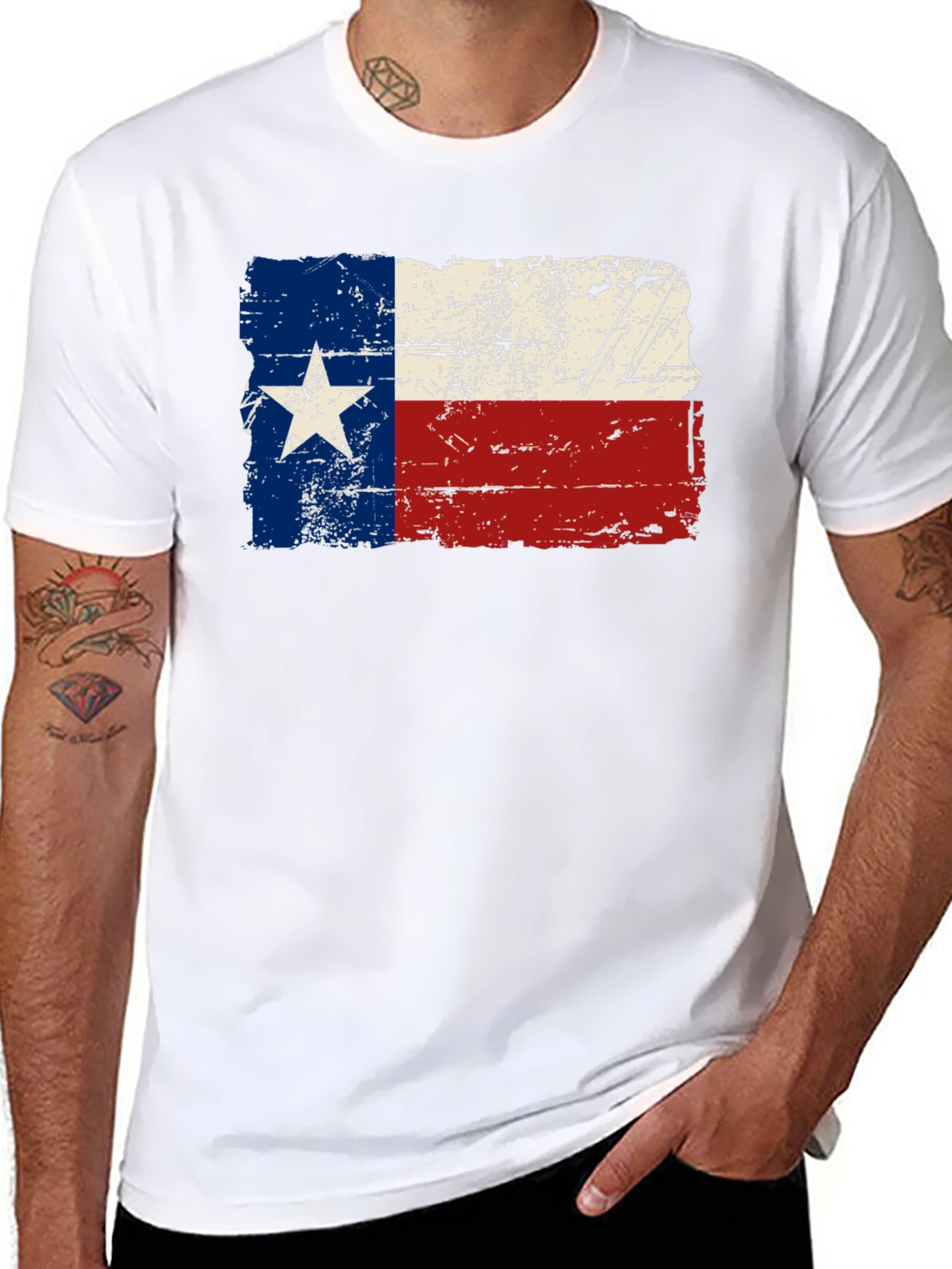 Texas Flag T-Shirt - Distressed Lone Star State Pride