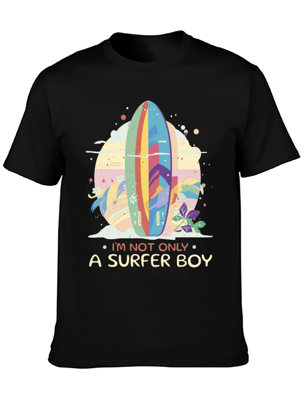 Surfer Boy Graphic Tee - Beach Vibes