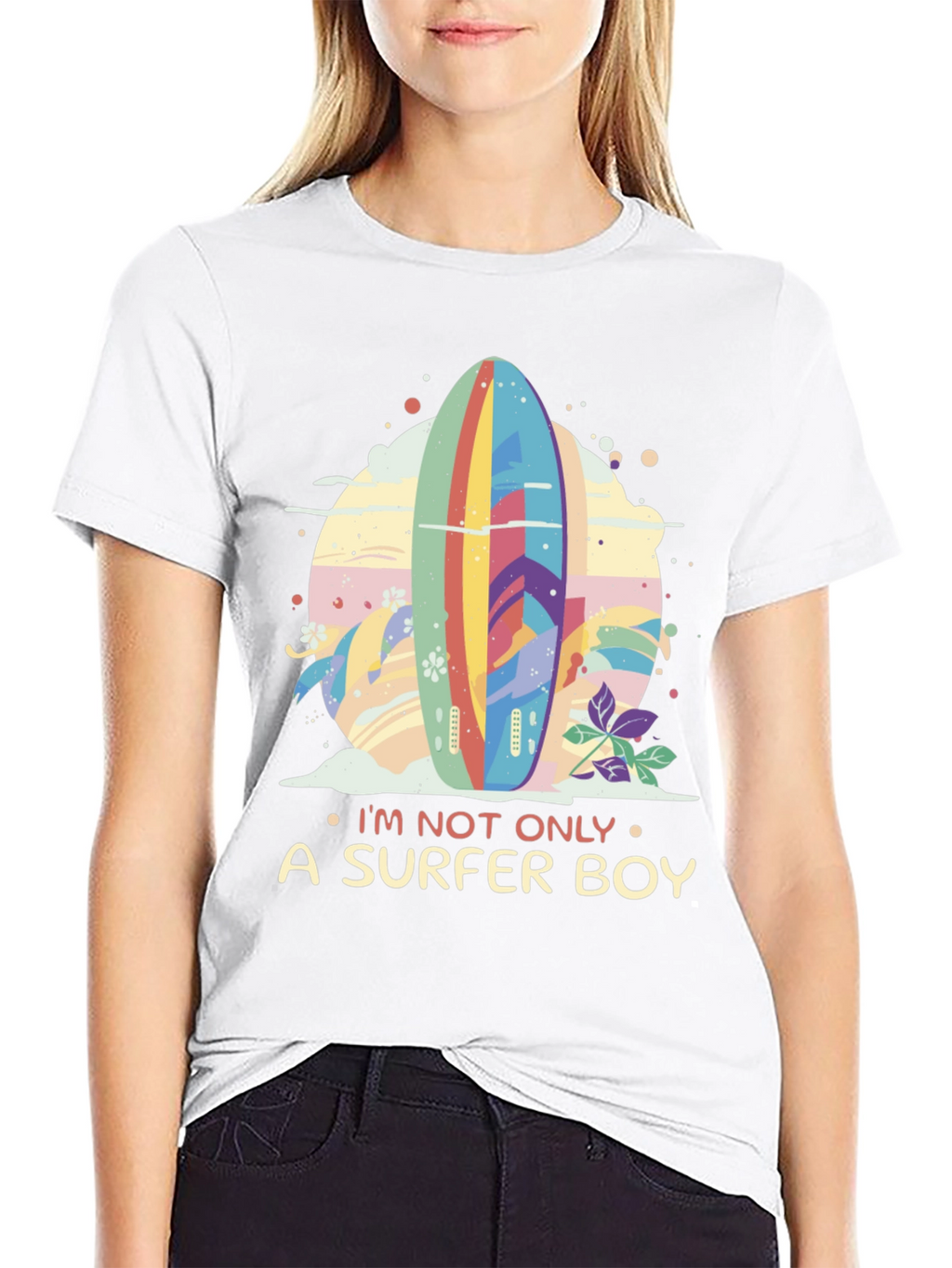 Surfer Boy Graphic Tee - Beach Vibes