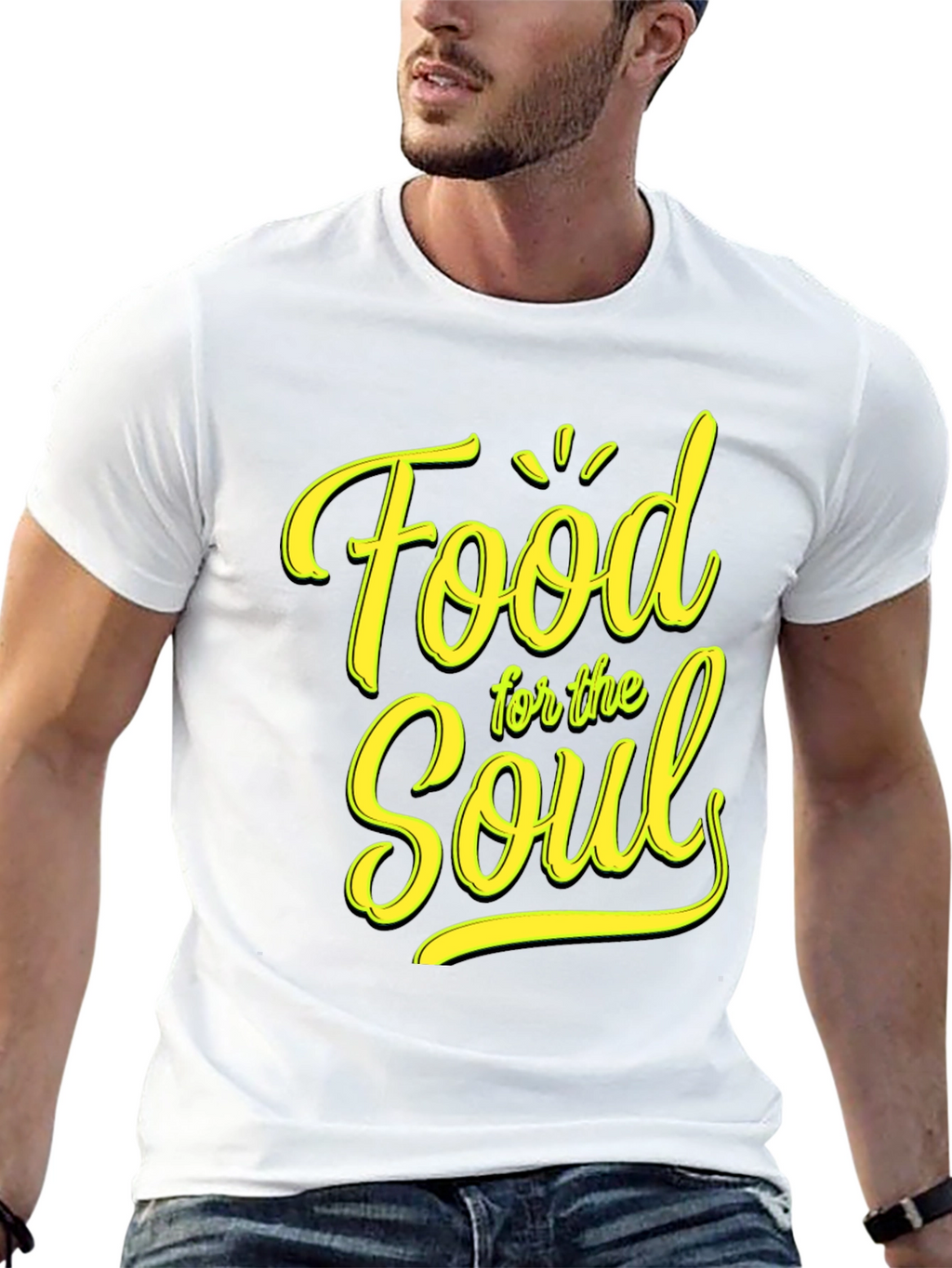 Food for the Soul Black Graphic Tee