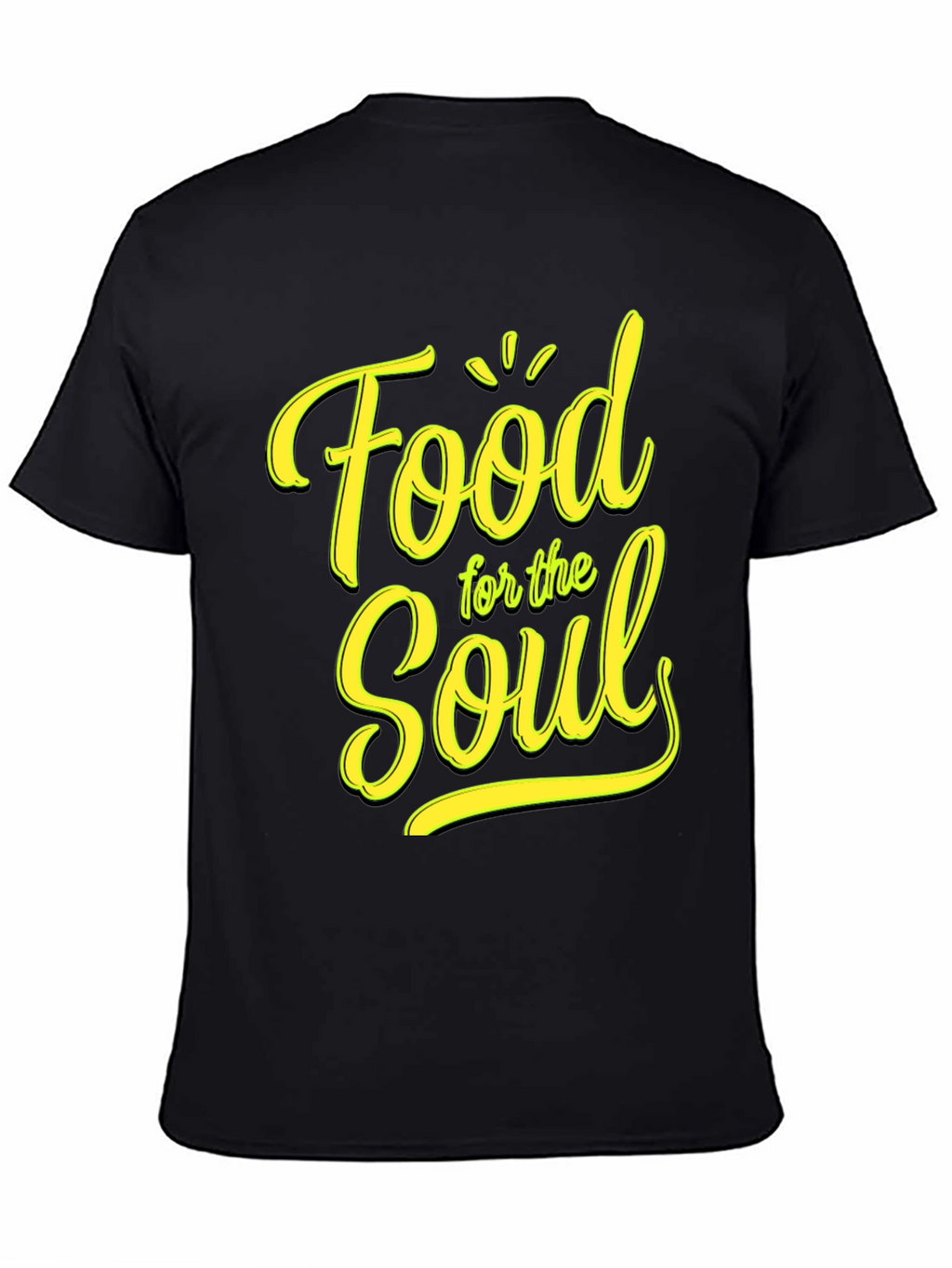Food for the Soul Black Graphic Tee
