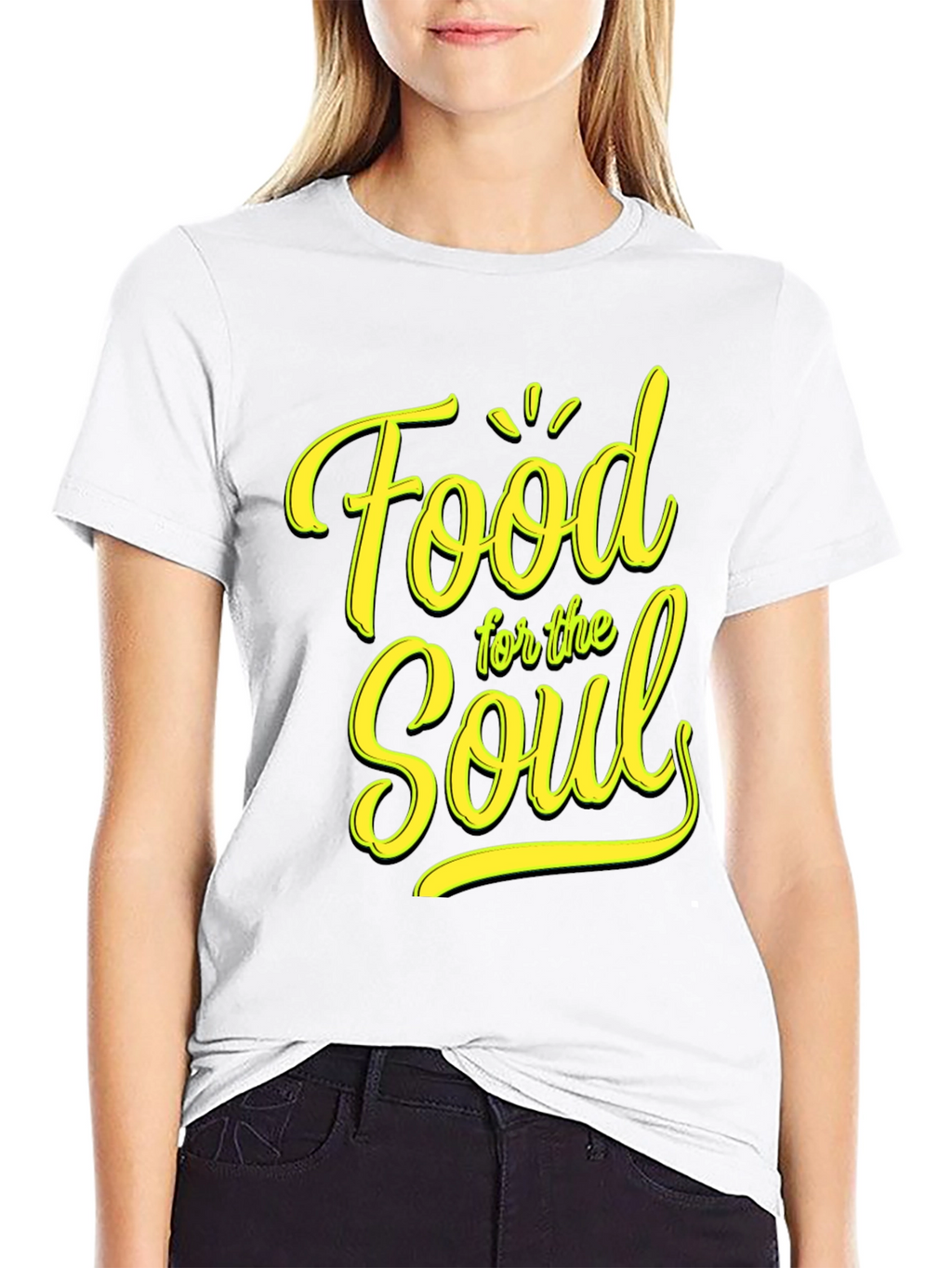 Food for the Soul Black Graphic Tee