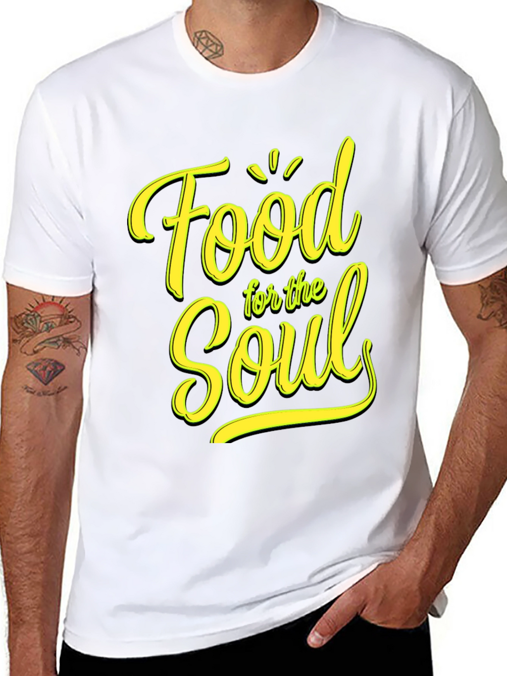 Food for the Soul Black Graphic Tee