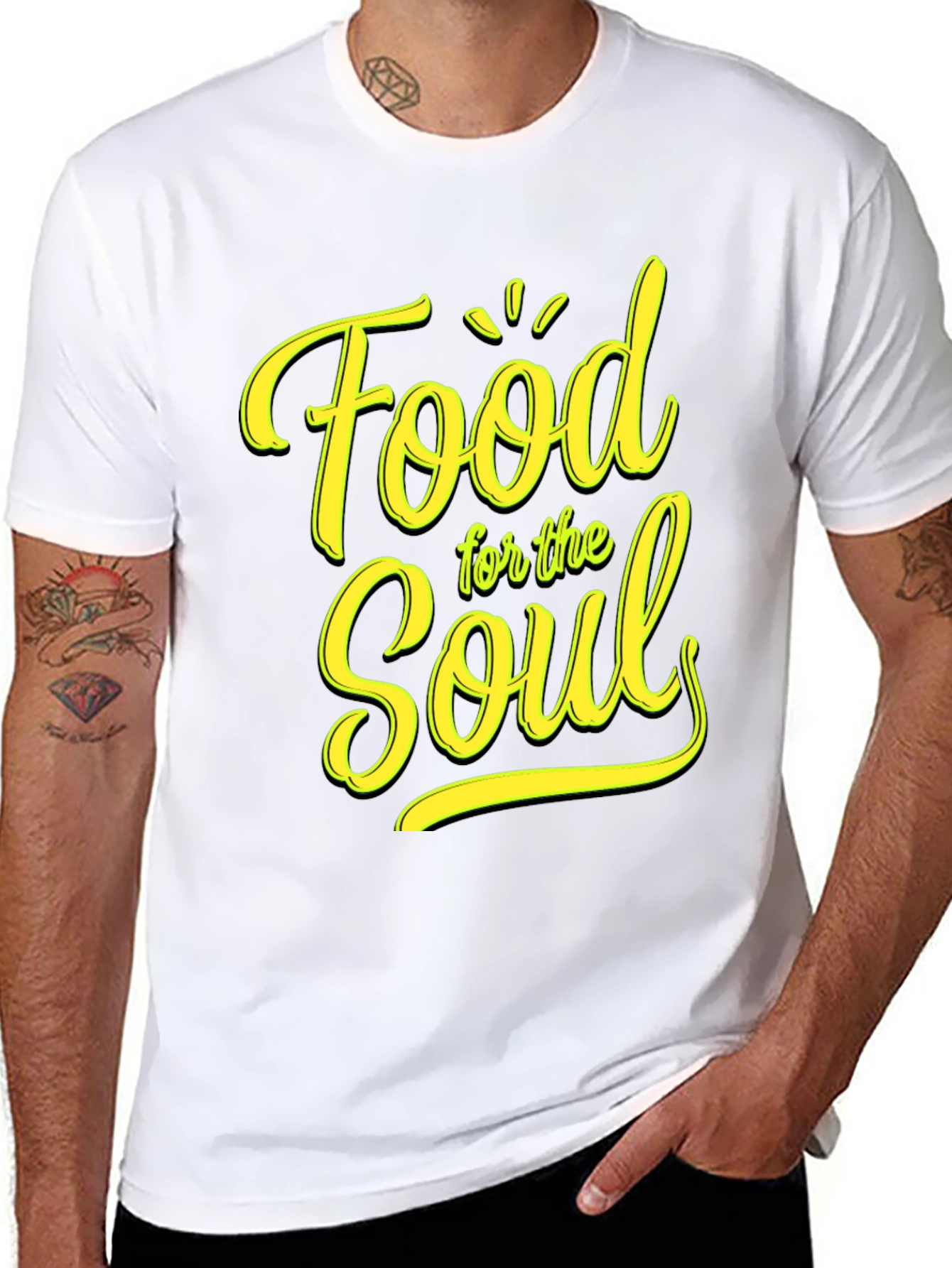 Food for the Soul Black Graphic Tee