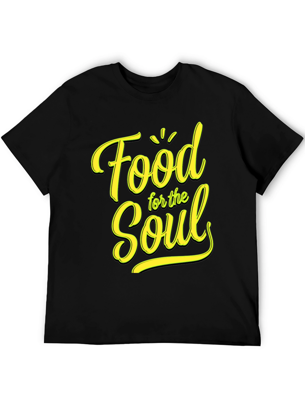 Food for the Soul Black Graphic Tee