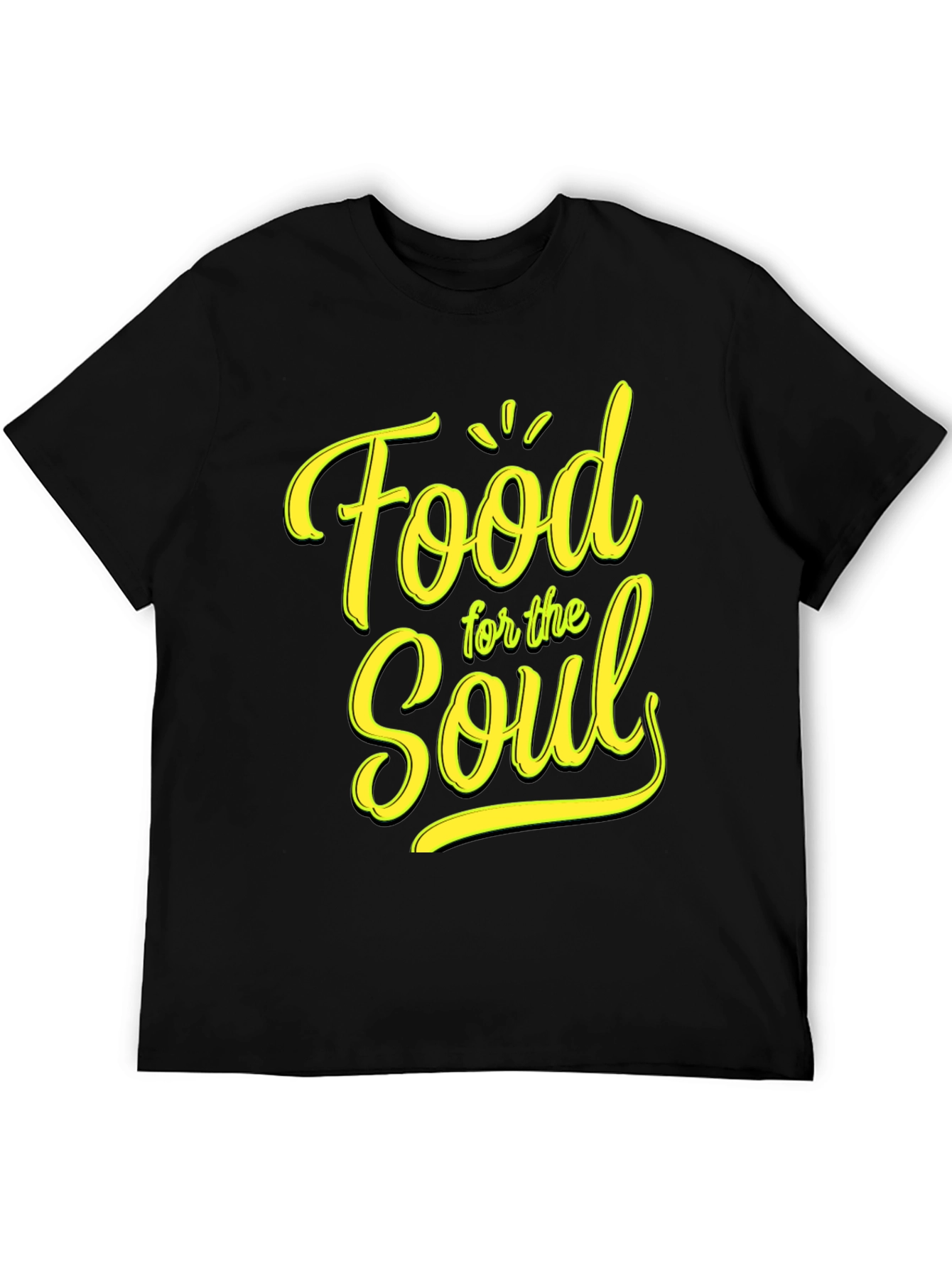 Food for the Soul Black Graphic Tee