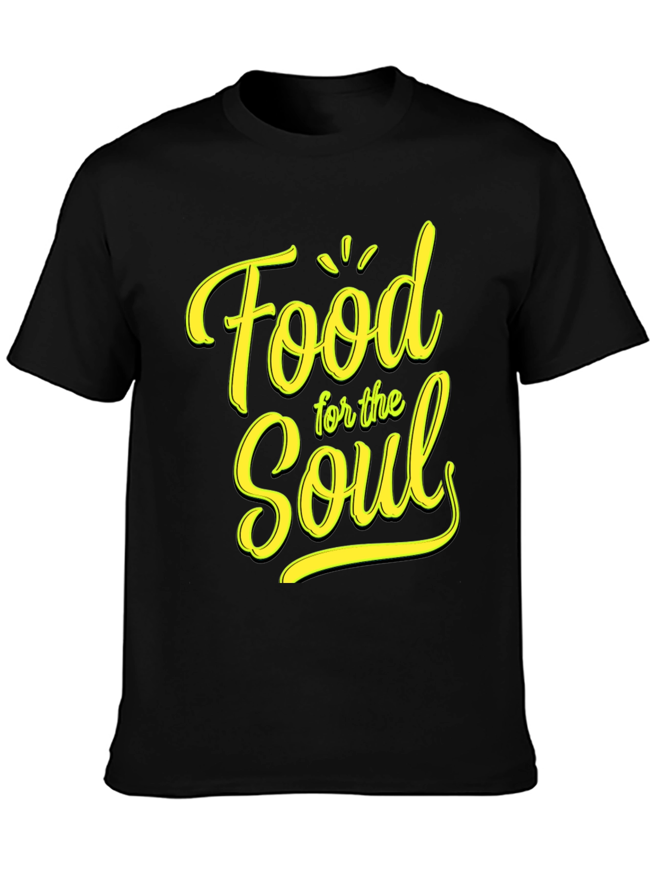 Food for the Soul Black Graphic Tee