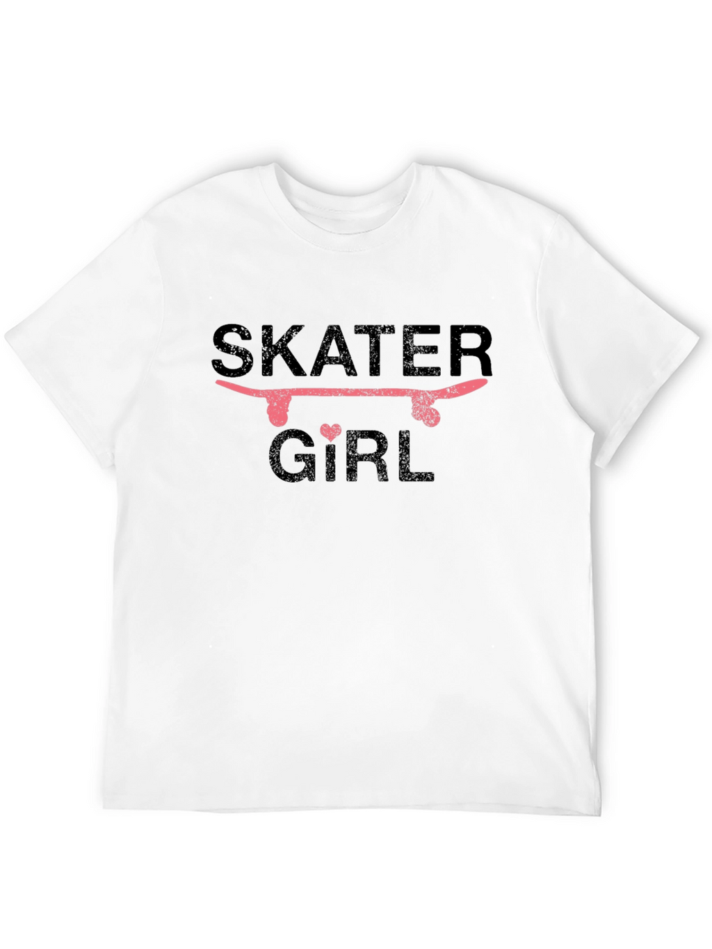 Skater Girl Graphic T-Shirt - Black