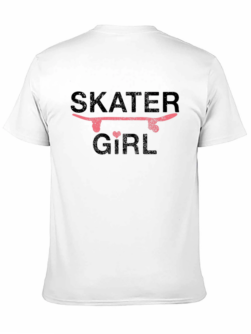 Skater Girl Graphic T-Shirt - Black
