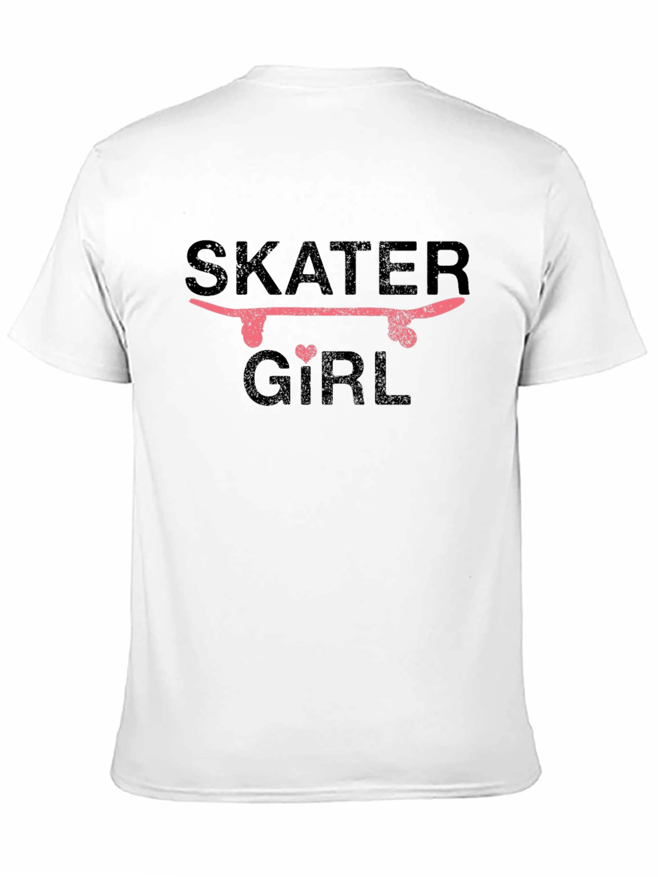 Skater Girl Graphic T-Shirt - Black