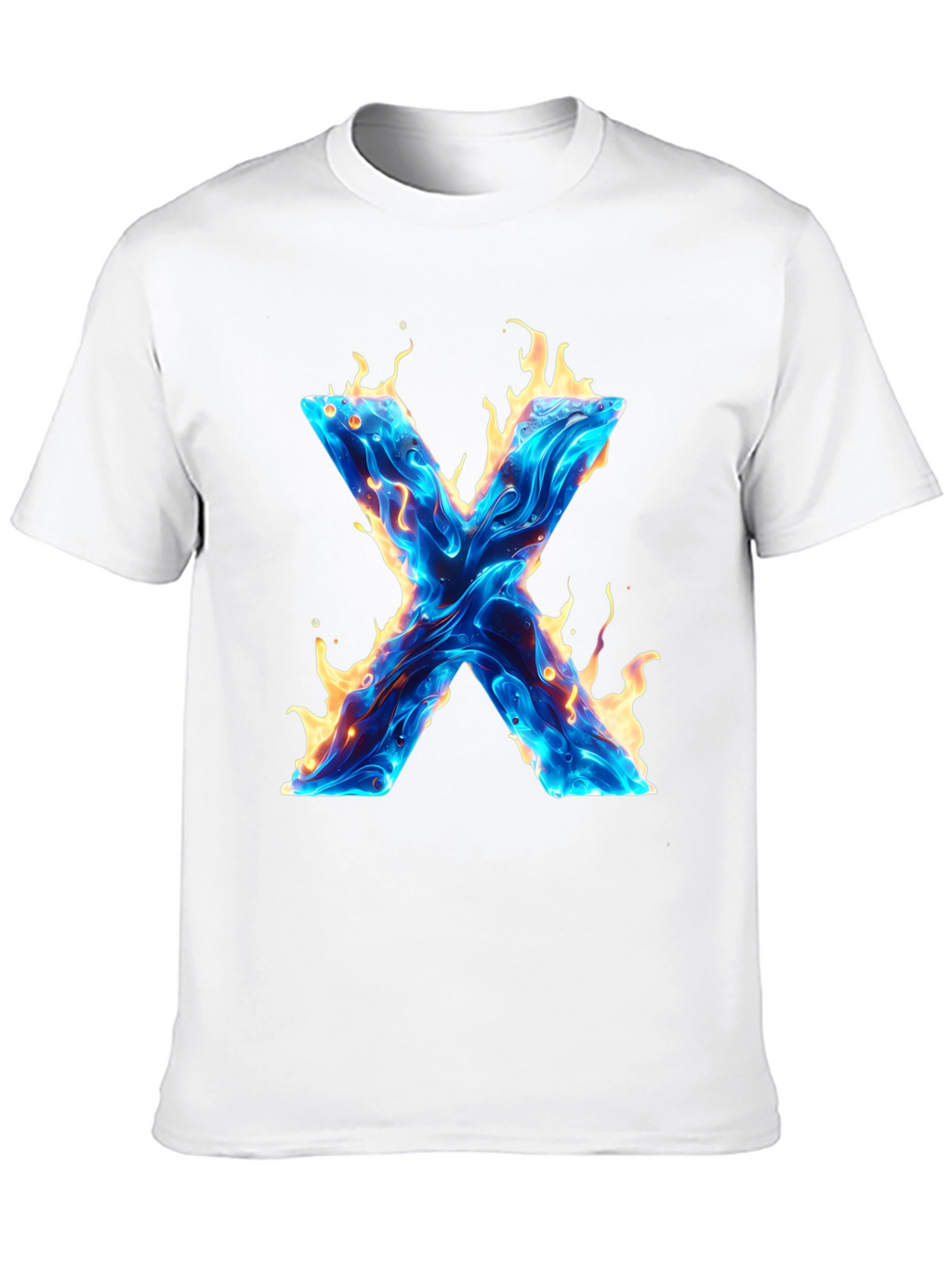 Fiery X Graphic Tee - Bold & Unique Design