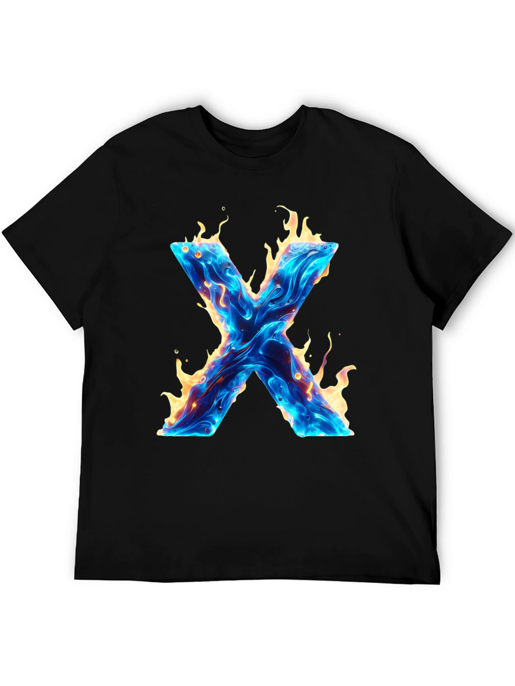 Fiery X Graphic Tee - Bold & Unique Design