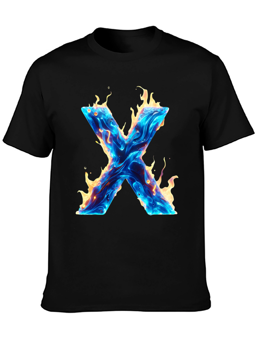 Fiery X Graphic Tee - Bold & Unique Design