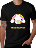 Miaunicorn Cat Rainbow T-Shirt