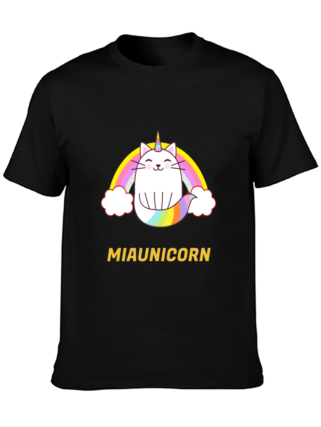 Miaunicorn Cat Rainbow T-Shirt