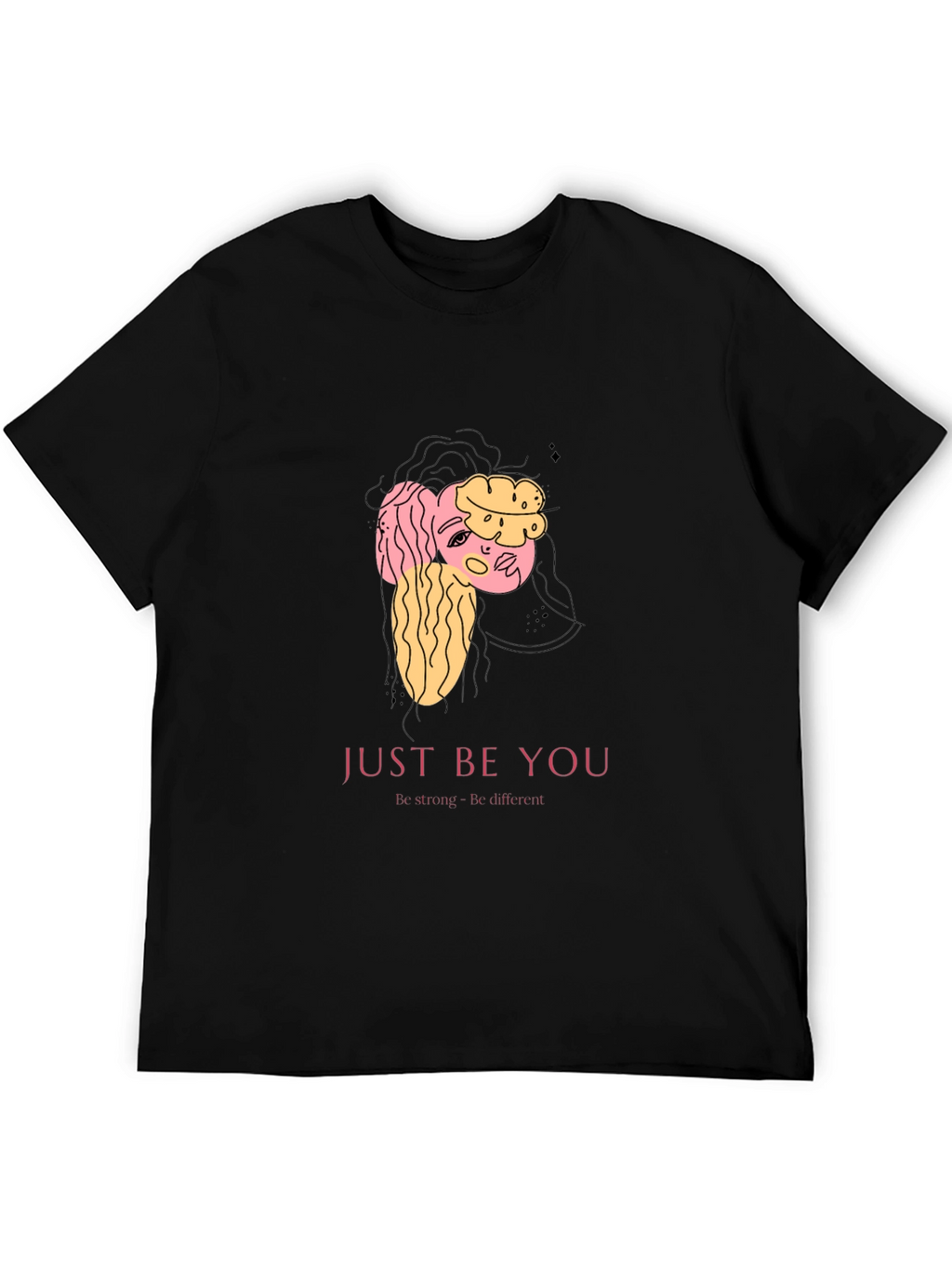 Just Be You Graphic T-Shirt - Black