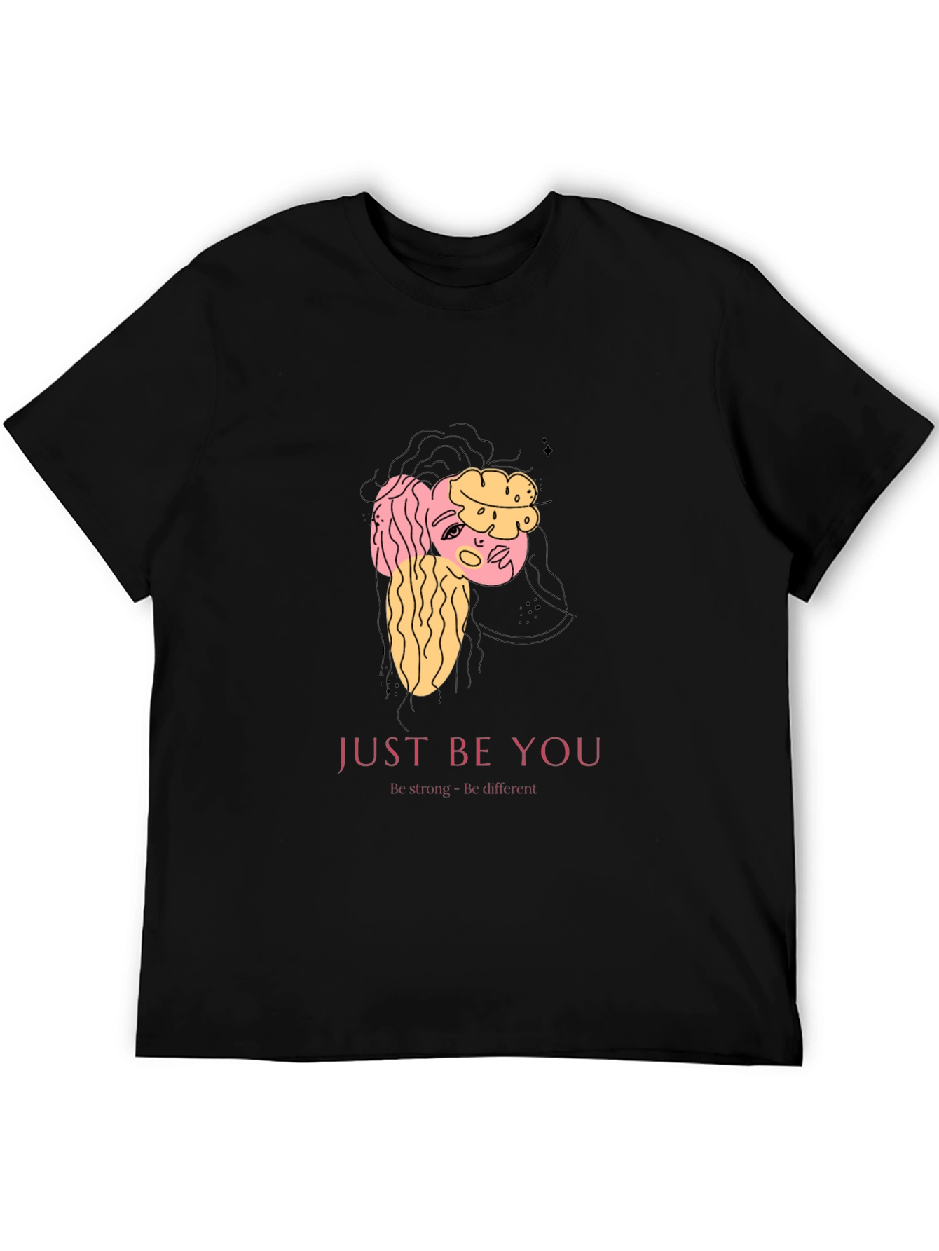 Just Be You Graphic T-Shirt - Black