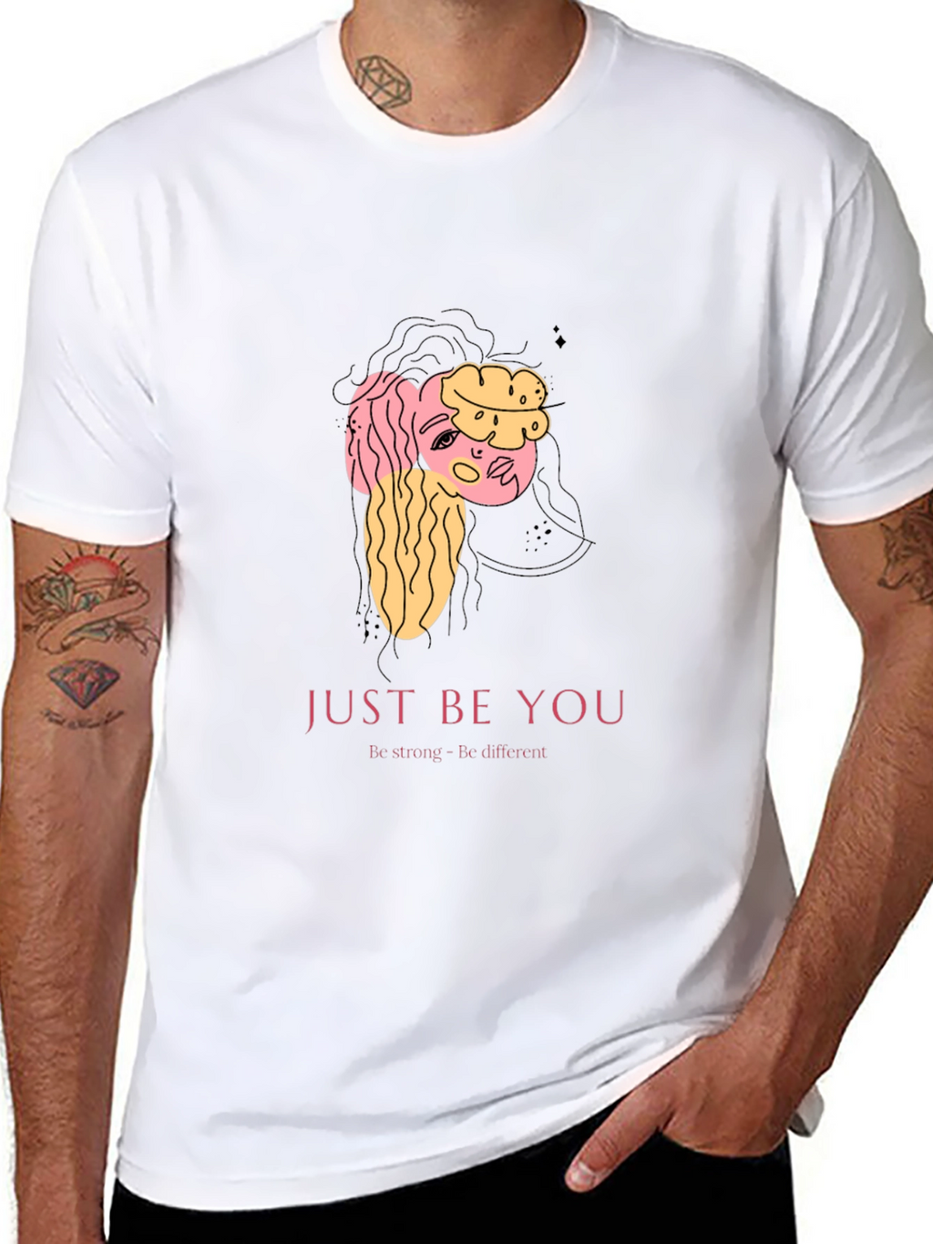 Just Be You Graphic T-Shirt - Black