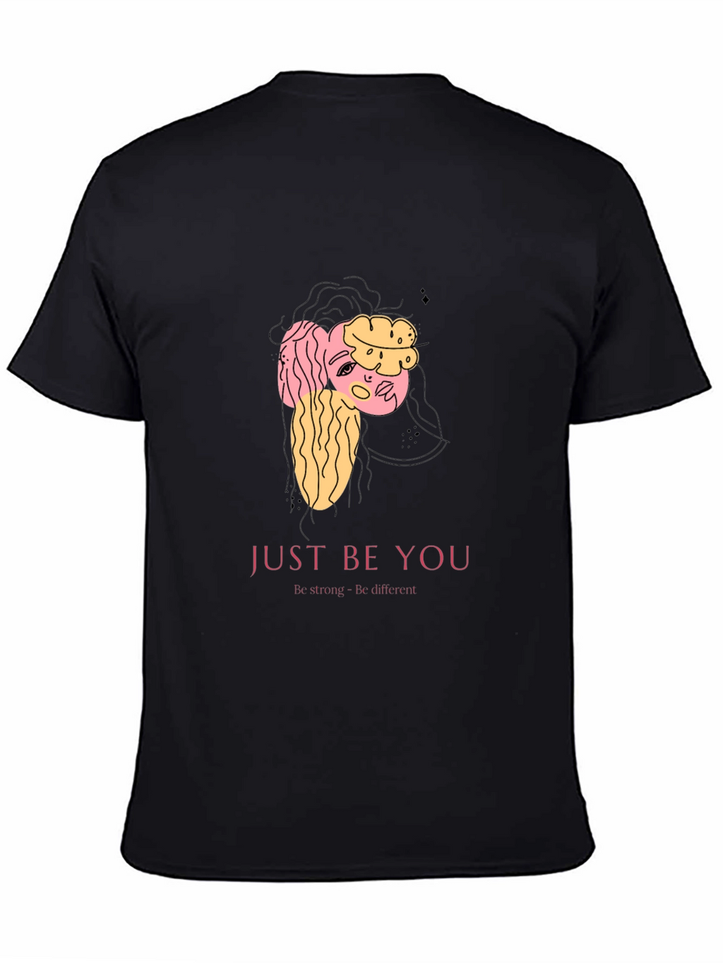 Just Be You Graphic T-Shirt - Black
