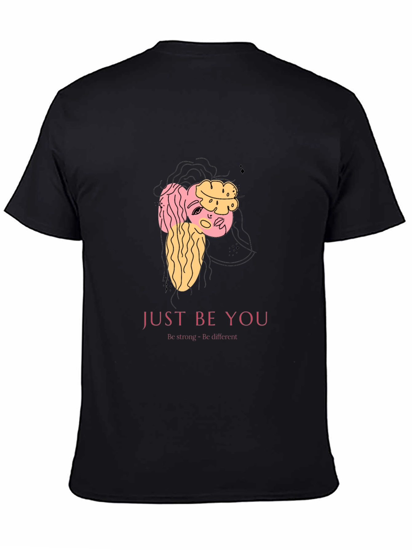 Just Be You Graphic T-Shirt - Black