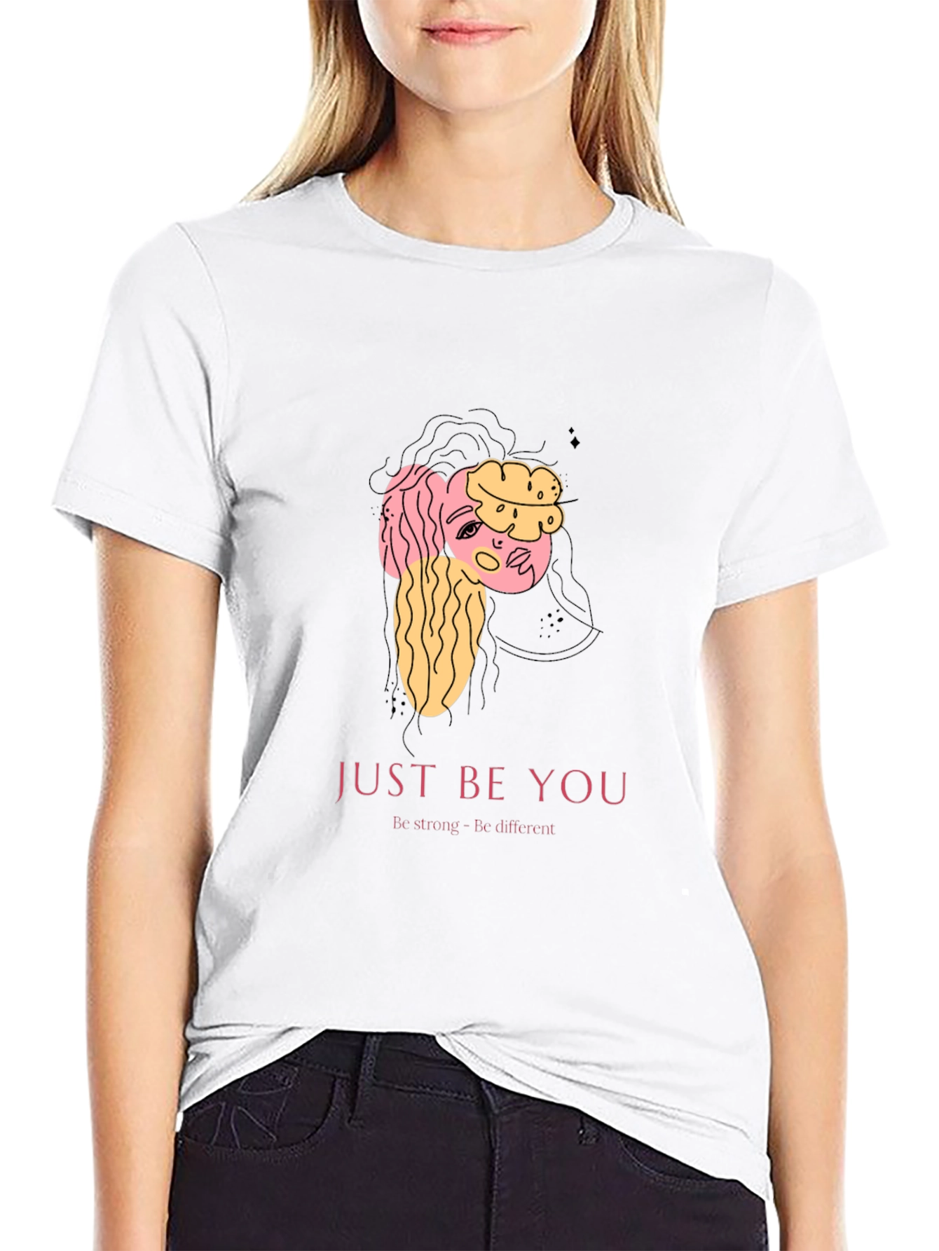 Just Be You Graphic T-Shirt - Black