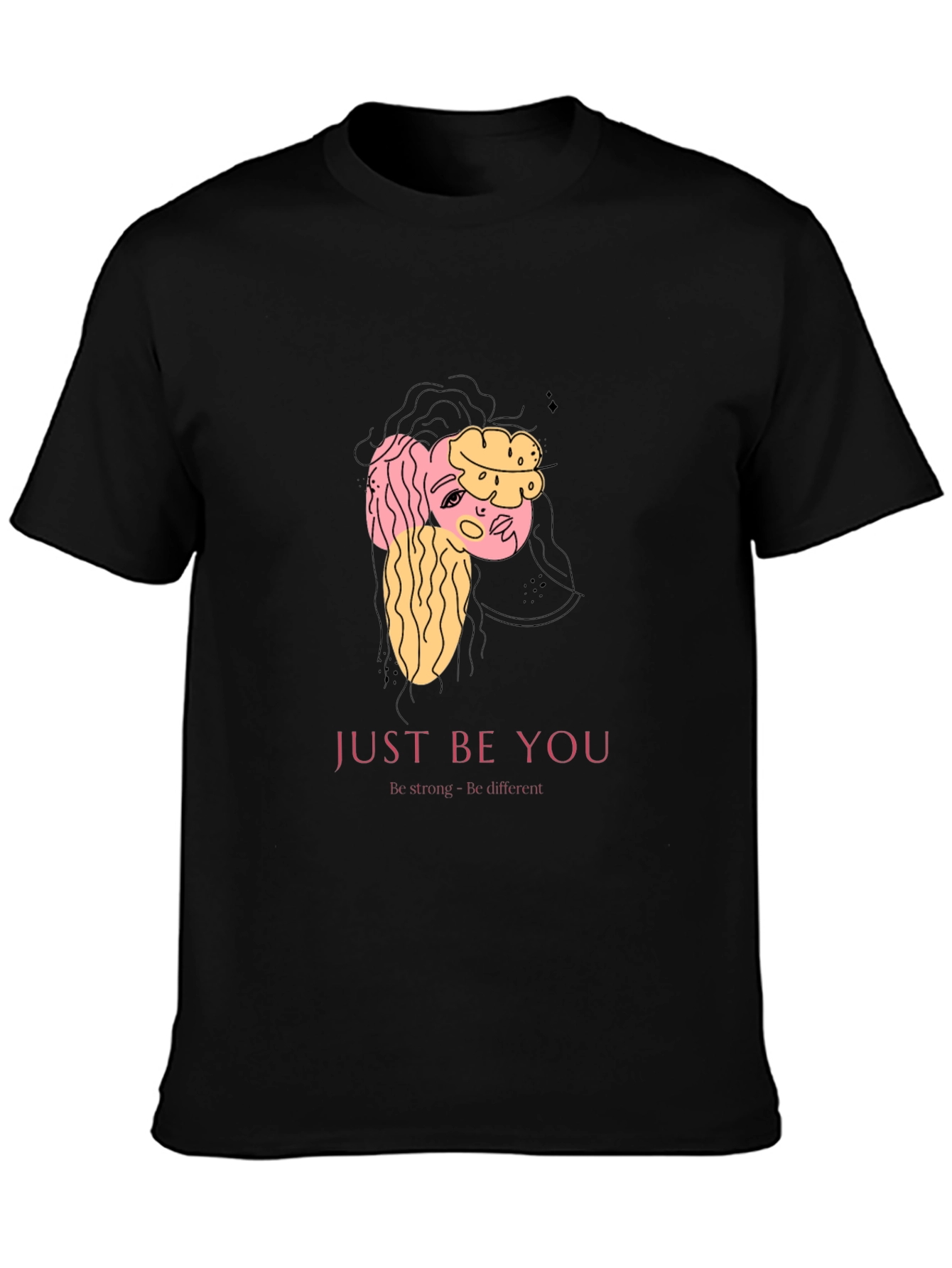 Just Be You Graphic T-Shirt - Black