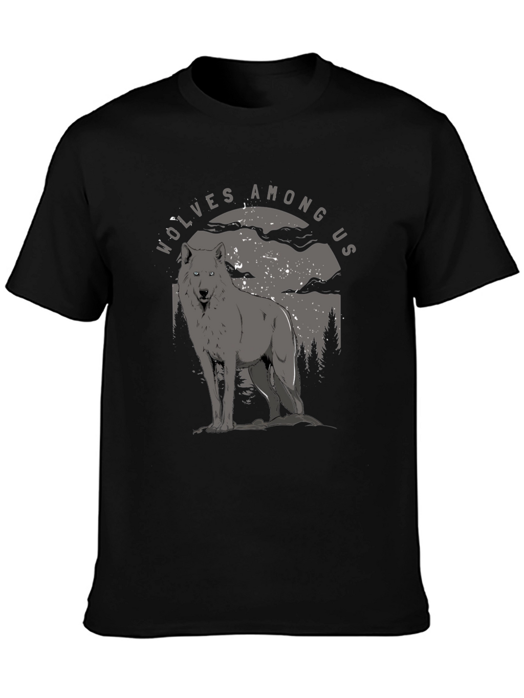 Wolves Among Us Graphic Tee - Midnight Howl T-Shirt