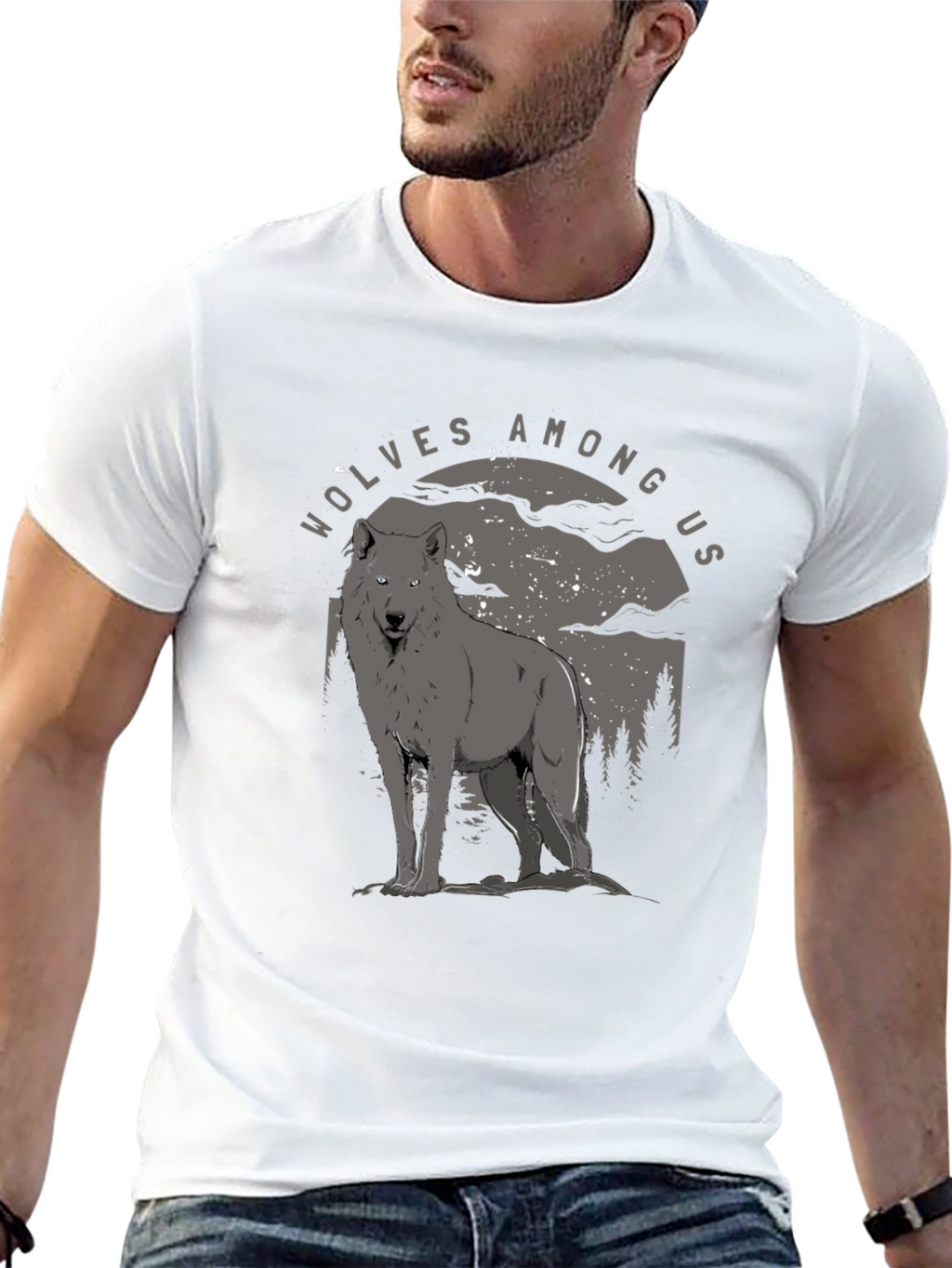 Wolves Among Us Graphic Tee - Midnight Howl T-Shirt