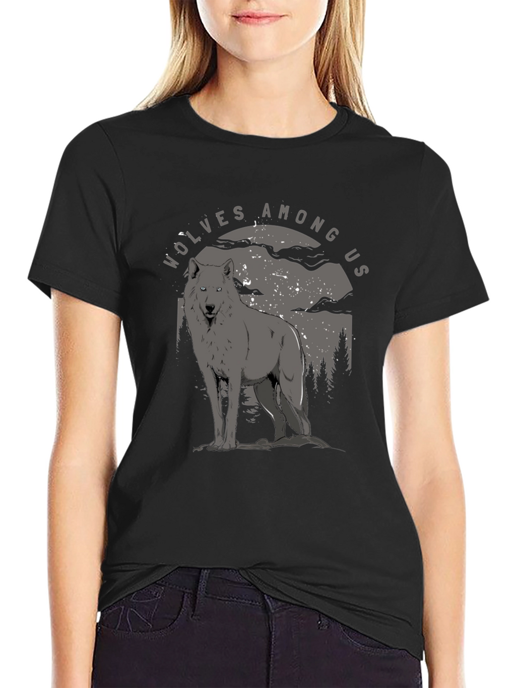 Wolves Among Us Graphic Tee - Midnight Howl T-Shirt