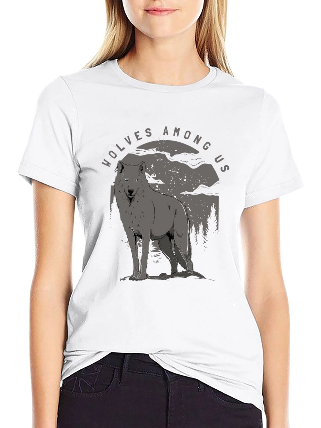 Wolves Among Us Graphic Tee - Midnight Howl T-Shirt