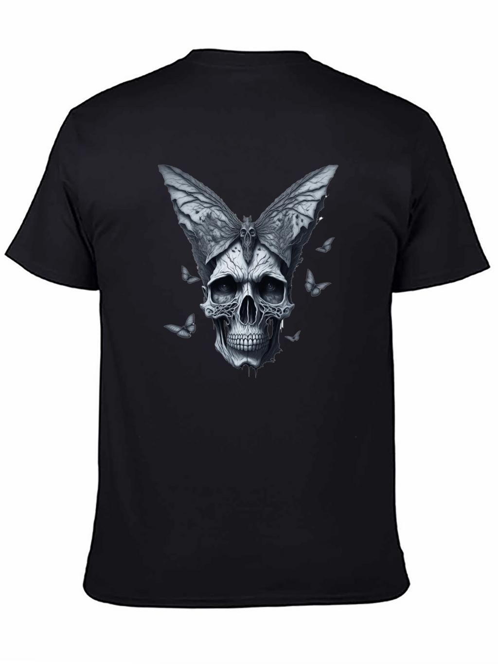 Skull Butterfly Graphic T-Shirt
