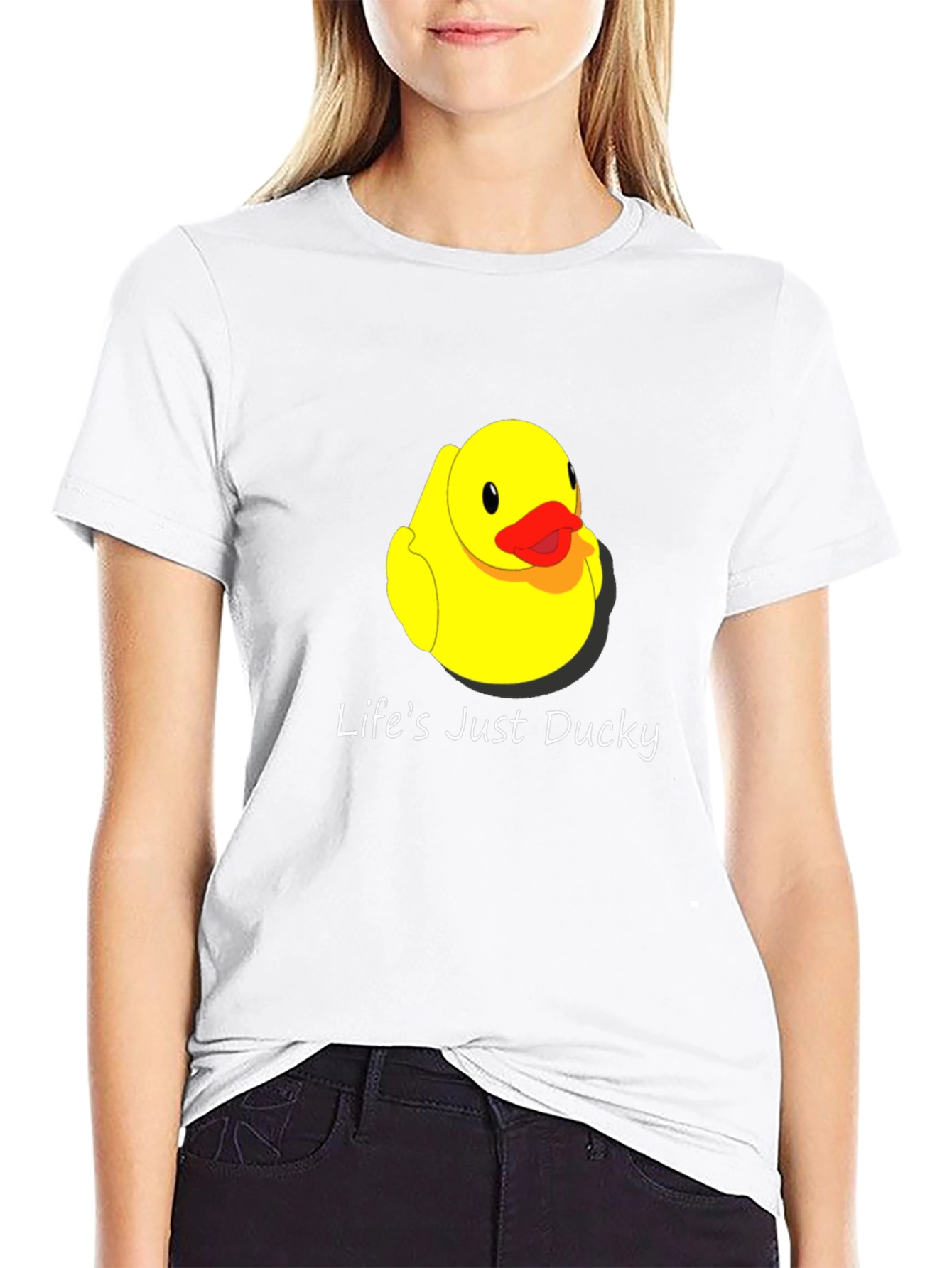 Lifes Just Ducky T-Shirt - Cute Rubber Duck Tee