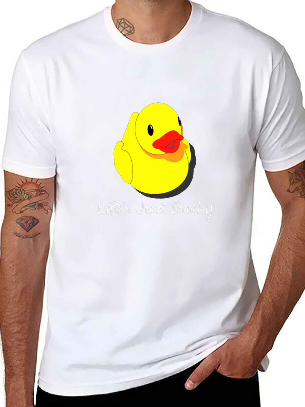 Lifes Just Ducky T-Shirt - Cute Rubber Duck Tee