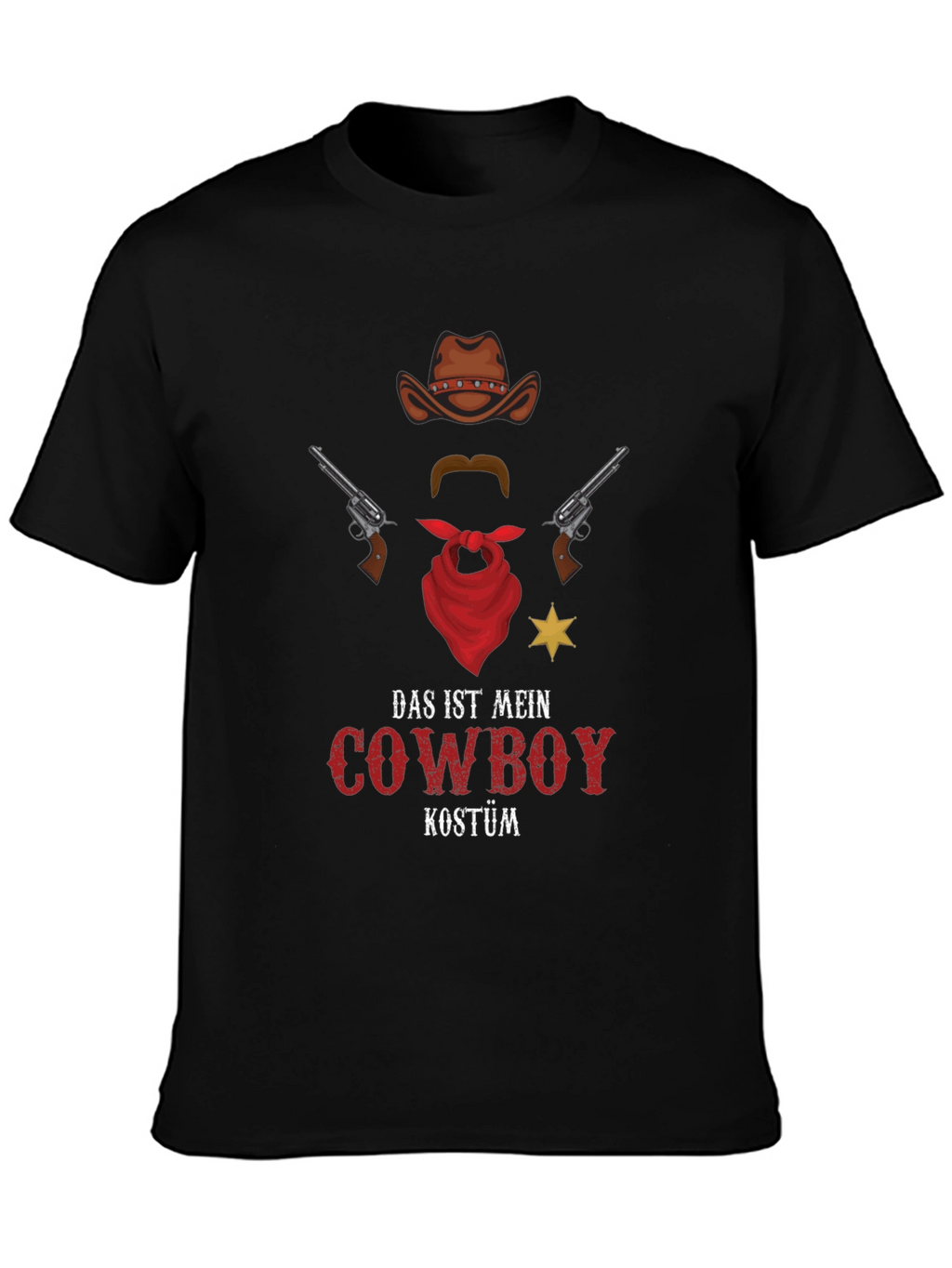 Cowboy Costume T-Shirt - Novelty Western Style Tee