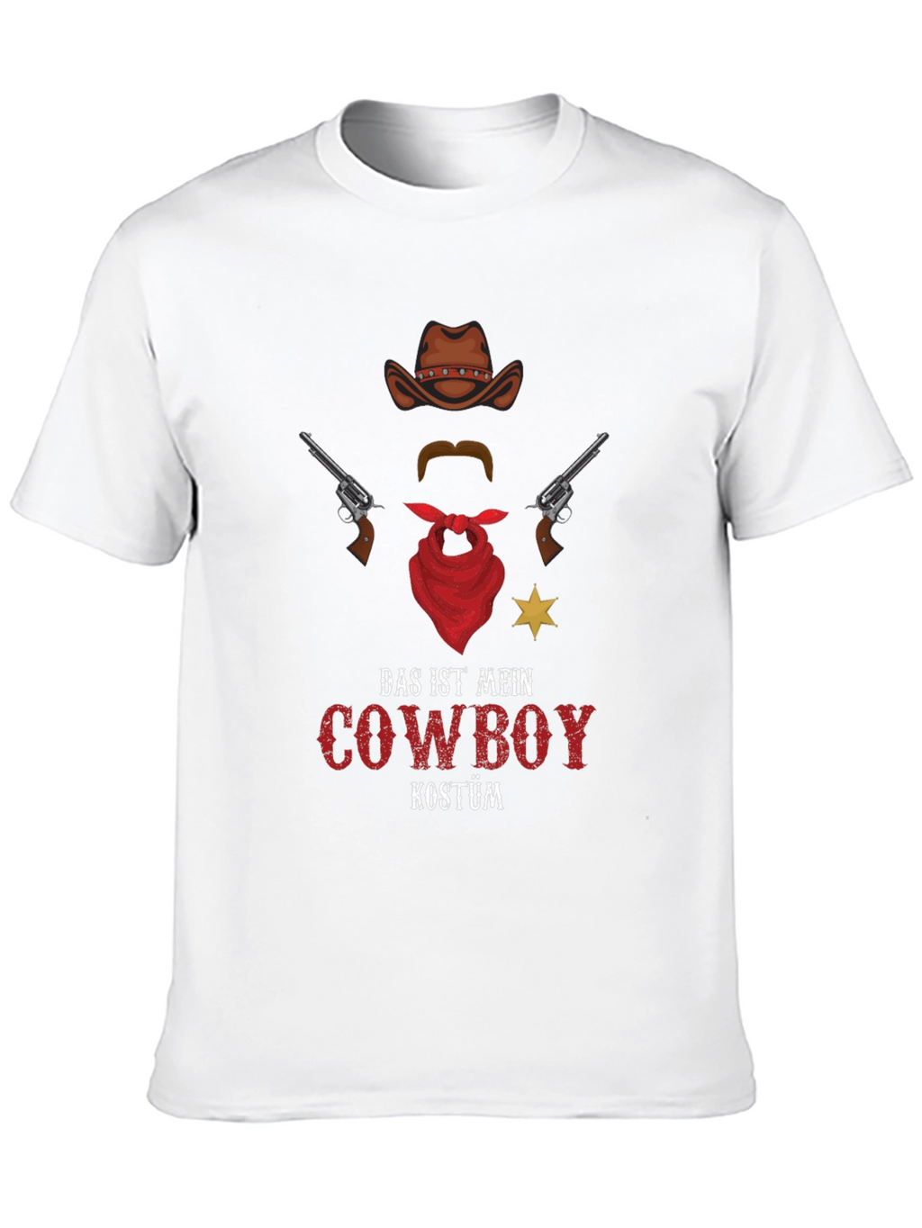 Cowboy Costume T-Shirt - Novelty Western Style Tee