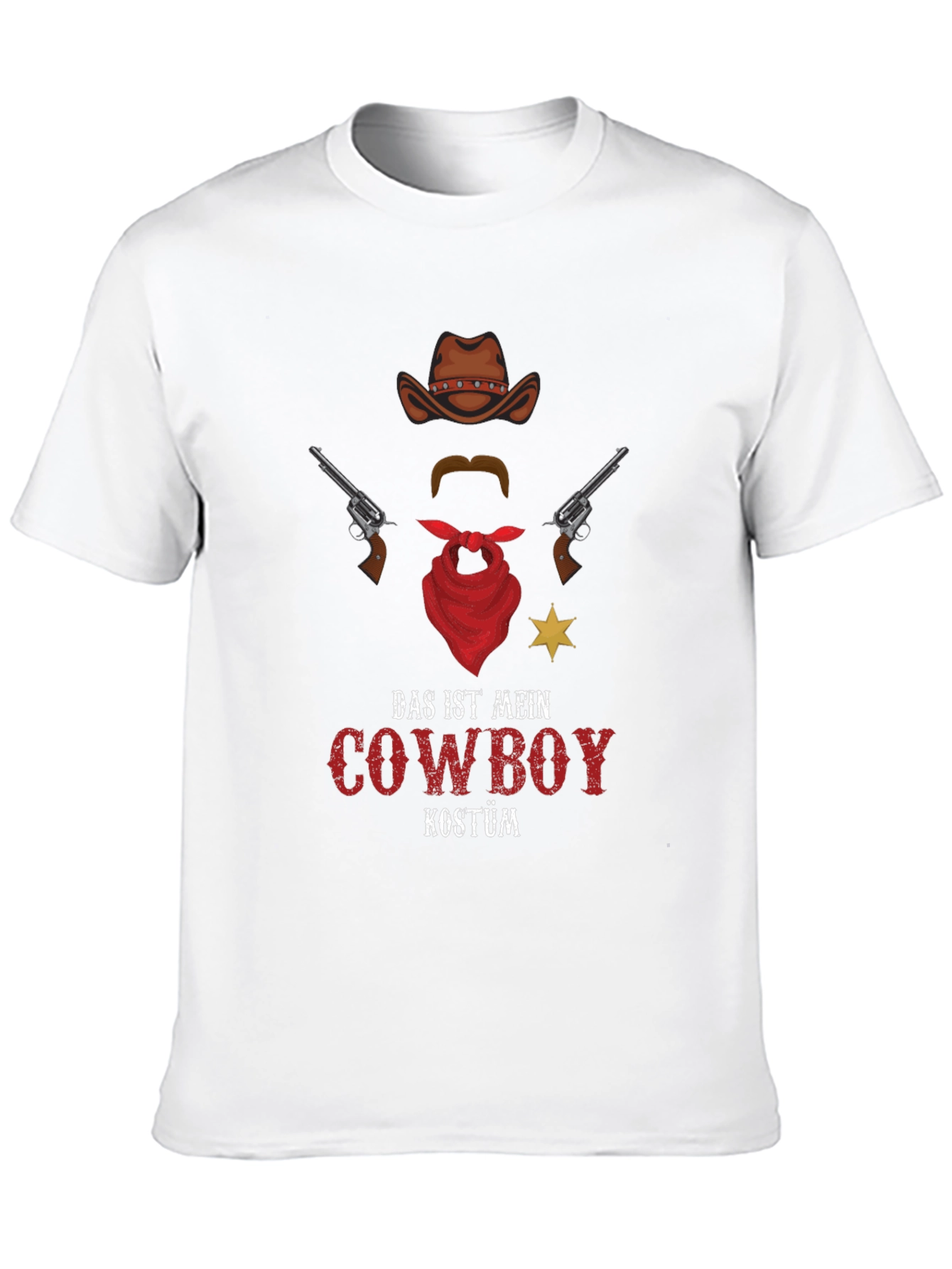 Cowboy Costume T-Shirt - Novelty Western Style Tee