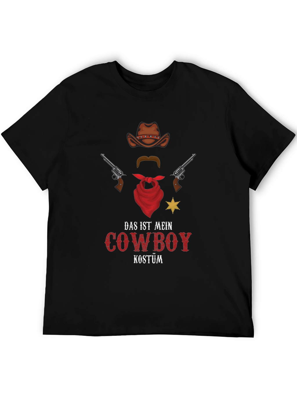 Cowboy Costume T-Shirt - Novelty Western Style Tee