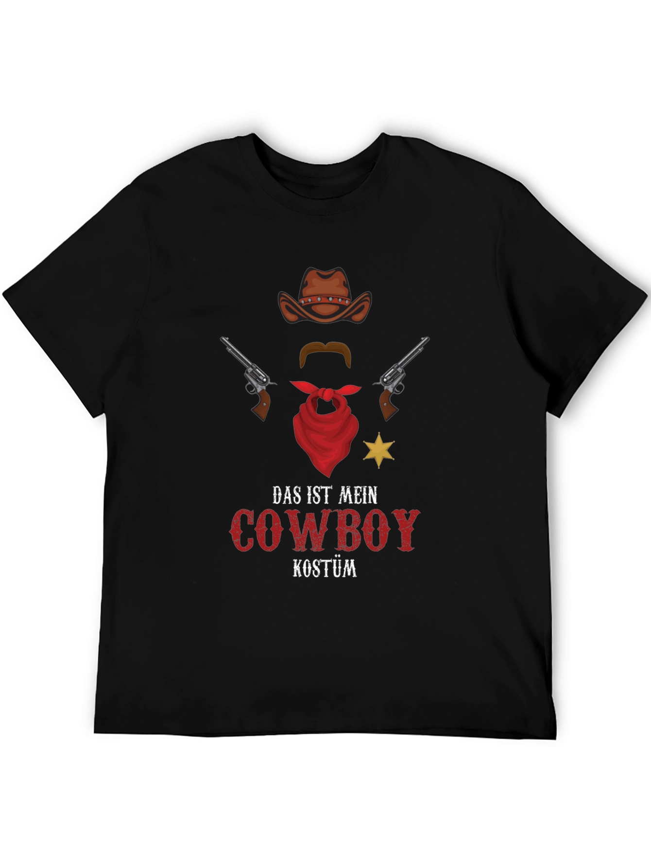 Cowboy Costume T-Shirt - Novelty Western Style Tee