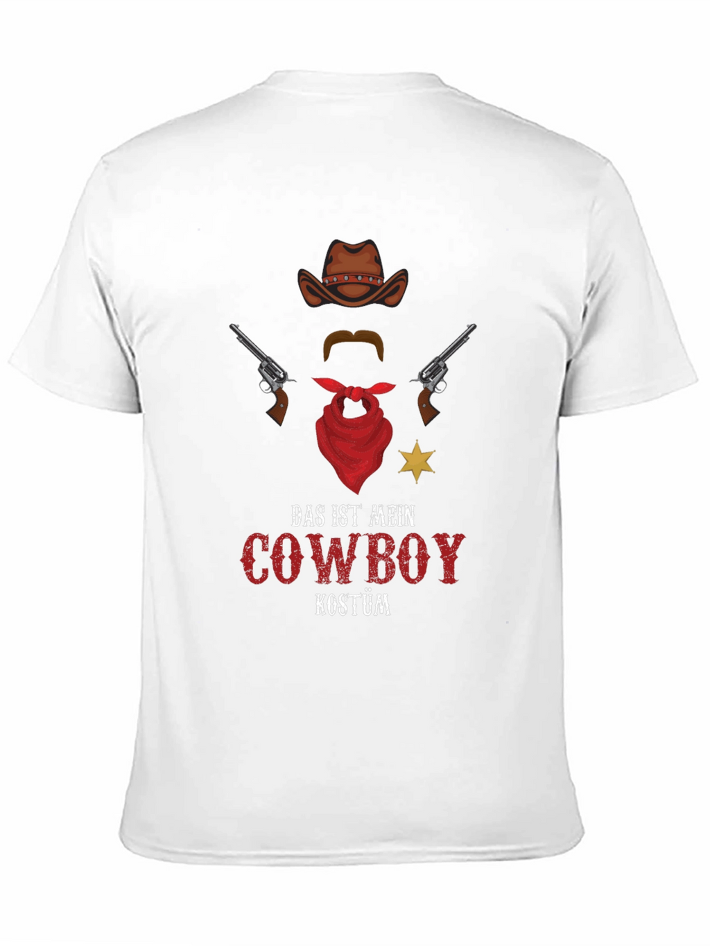 Cowboy Costume T-Shirt - Novelty Western Style Tee