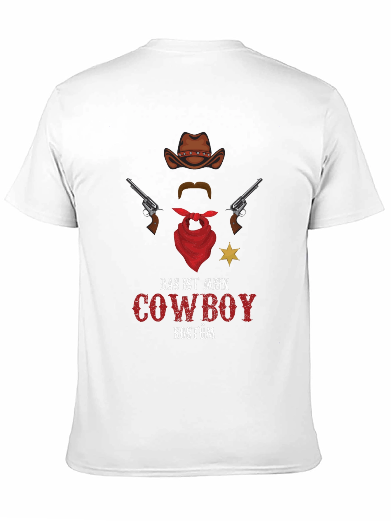Cowboy Costume T-Shirt - Novelty Western Style Tee