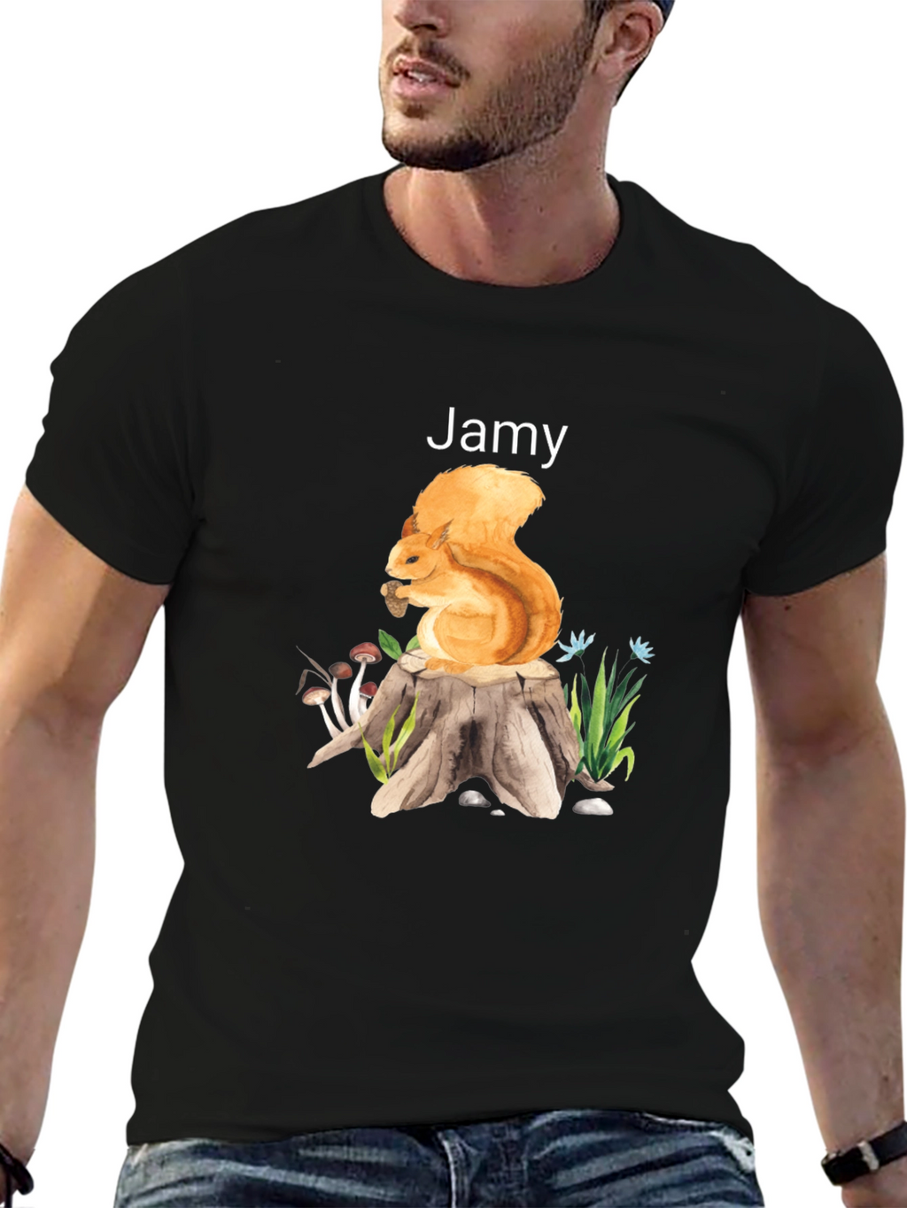 Squirrel Stump Jamy Graphic Tee