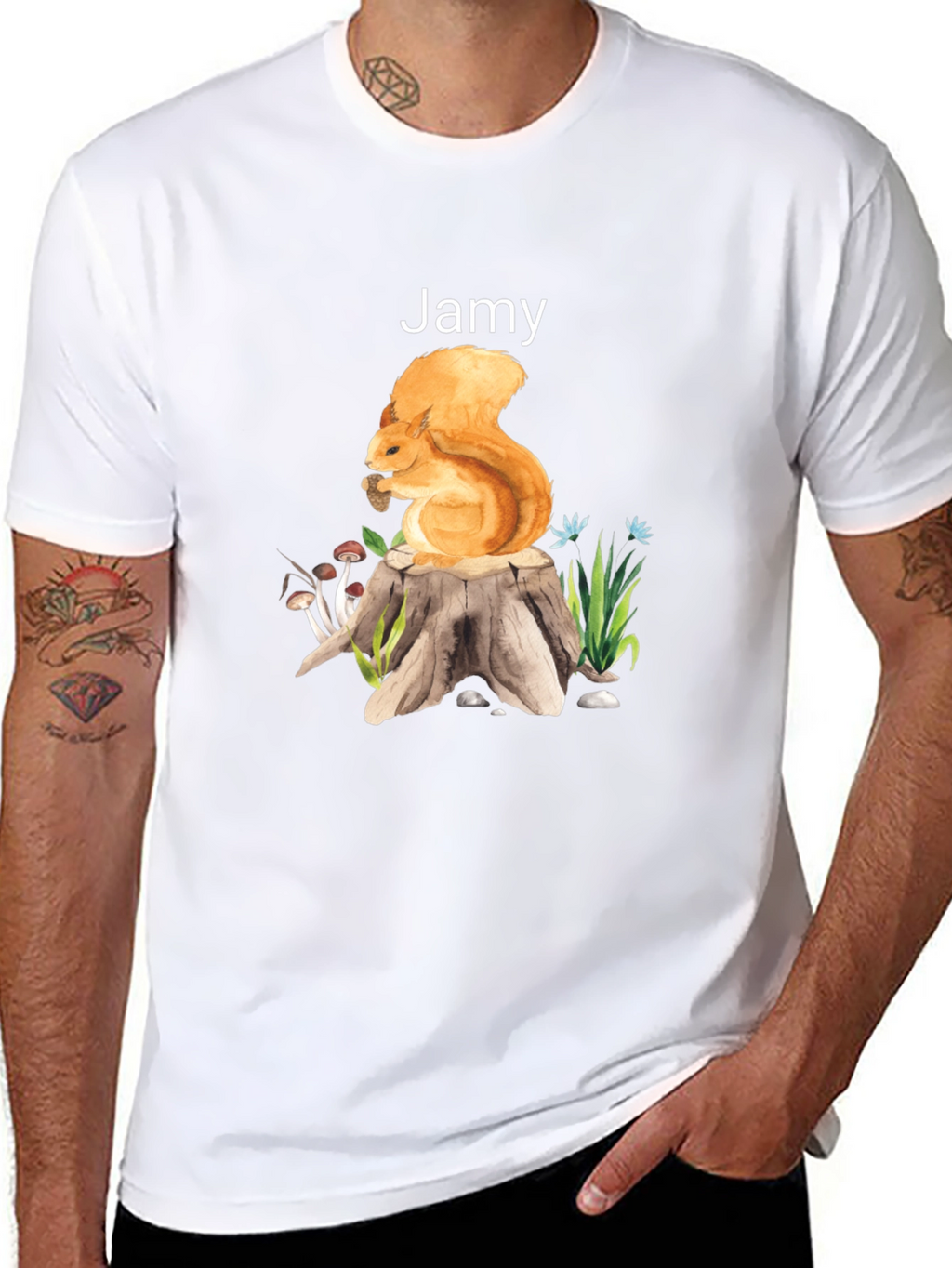 Squirrel Stump Jamy Graphic Tee