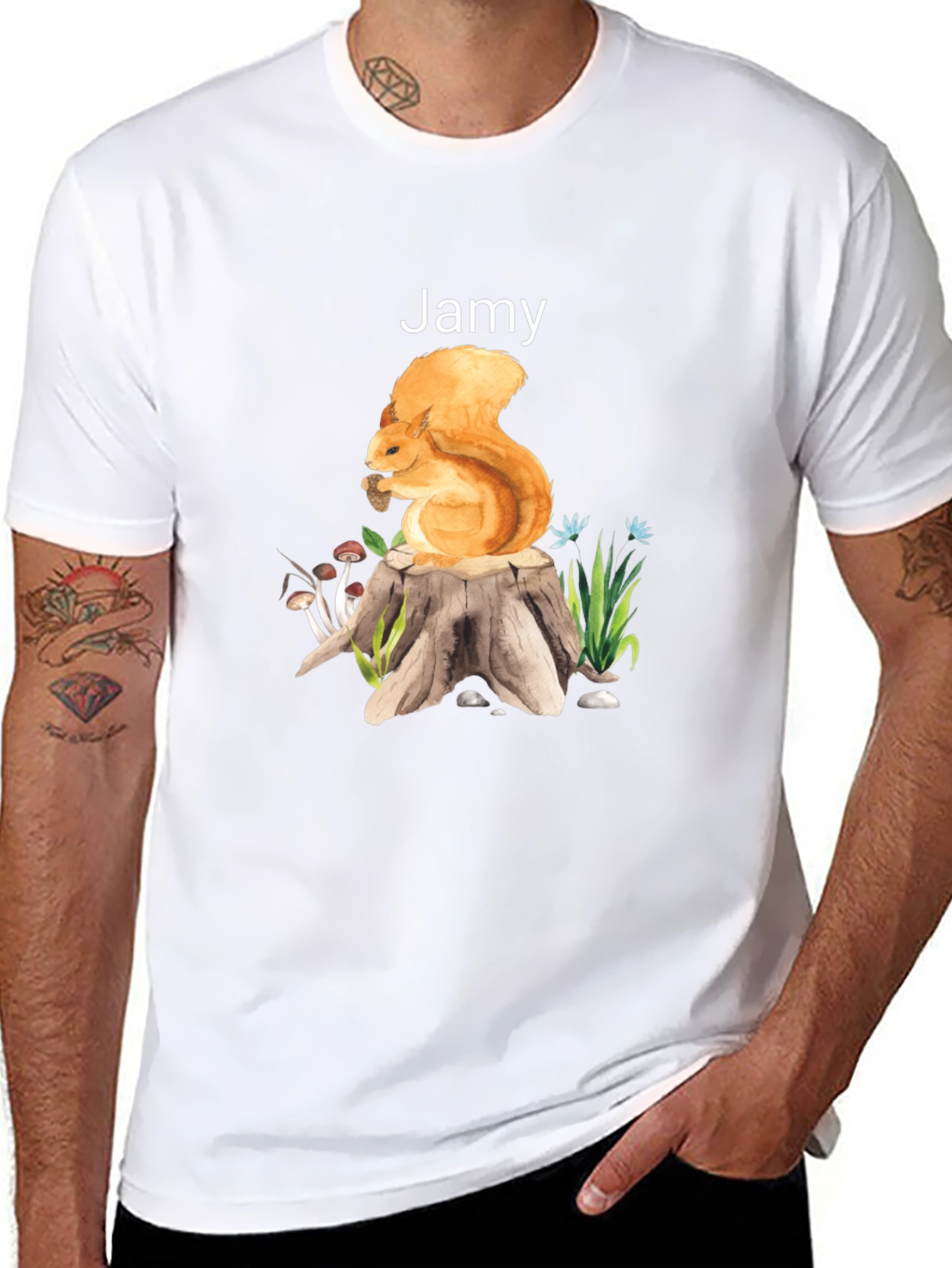 Squirrel Stump Jamy Graphic Tee