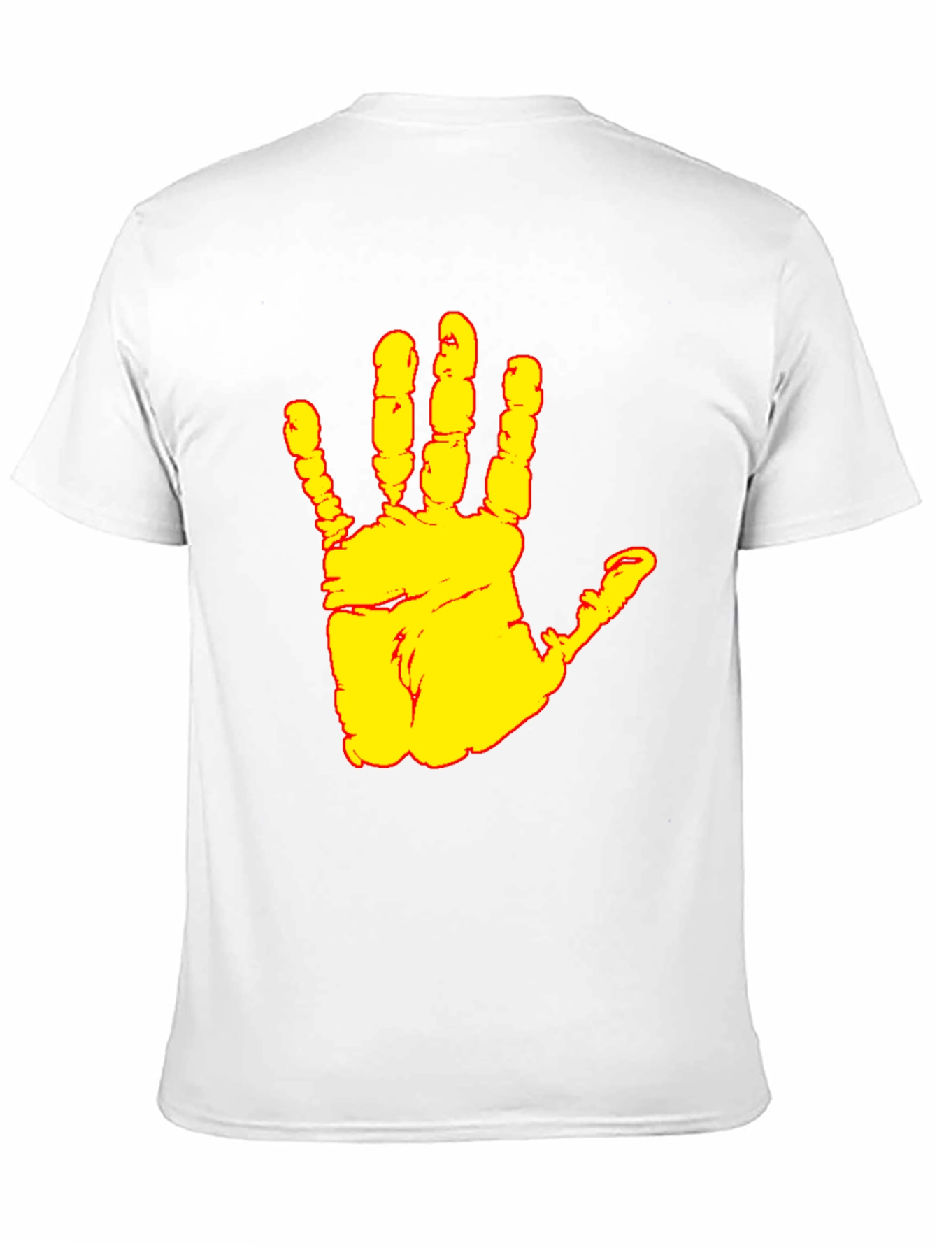 Handprint Graphic Black T-Shirt