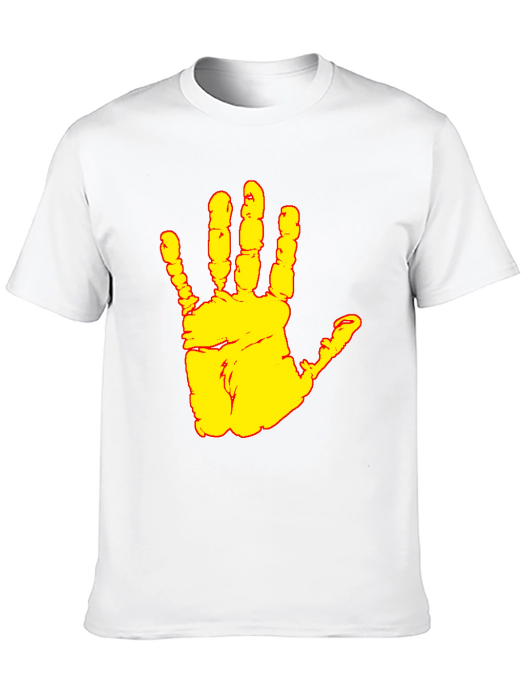 Handprint Graphic Black T-Shirt