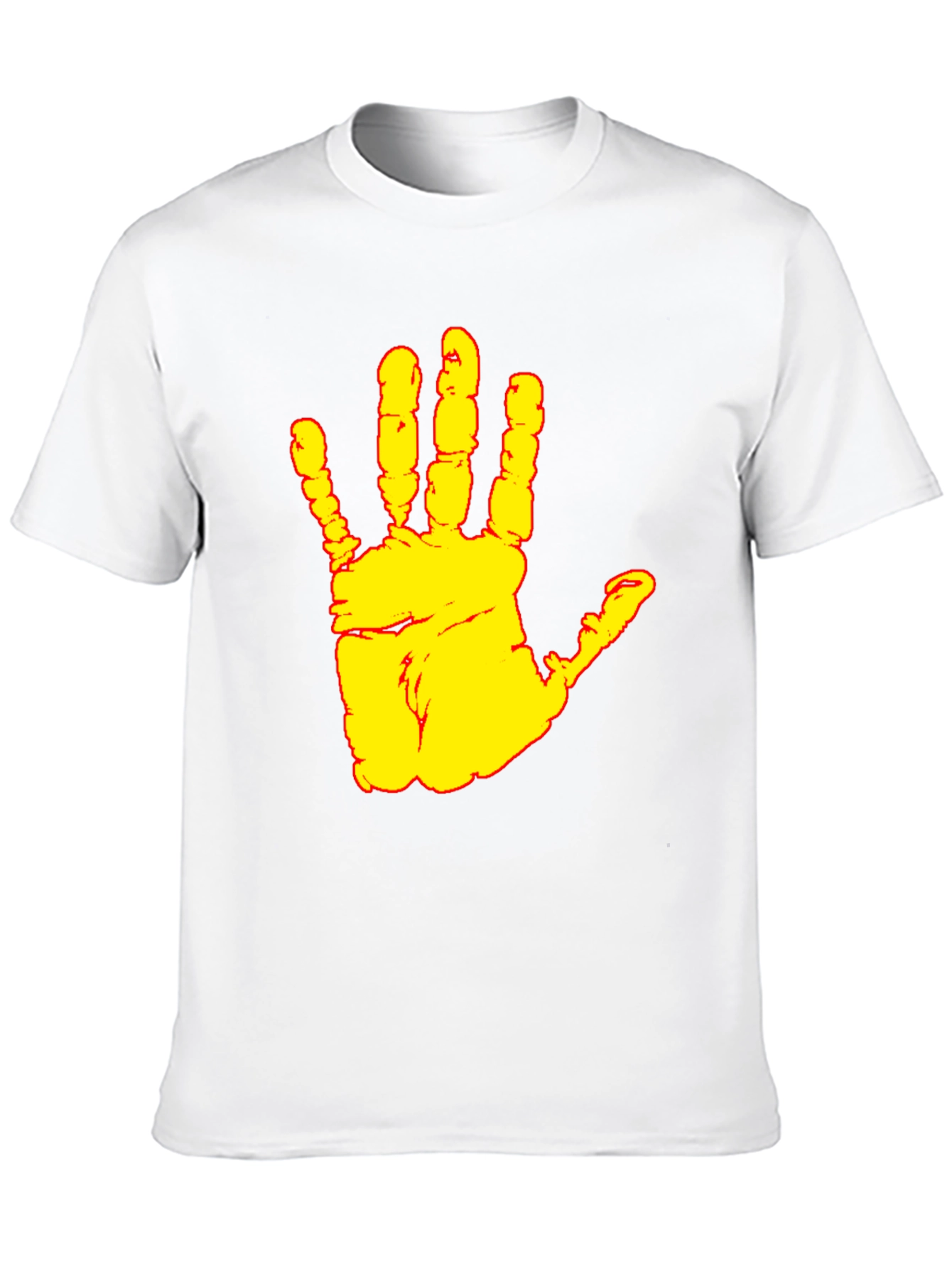 Handprint Graphic Black T-Shirt