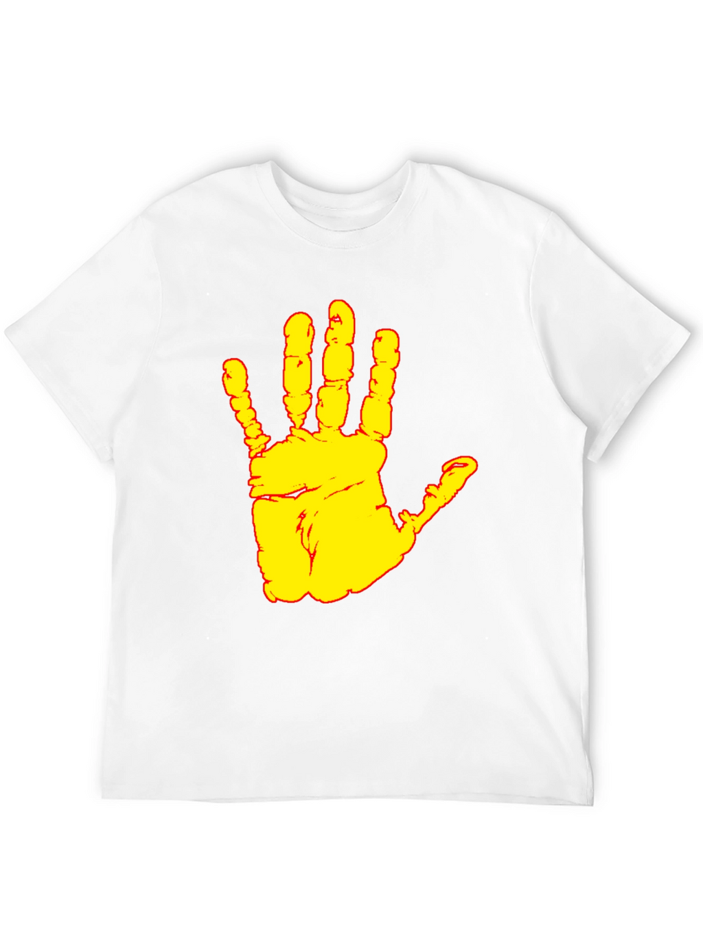 Handprint Graphic Black T-Shirt