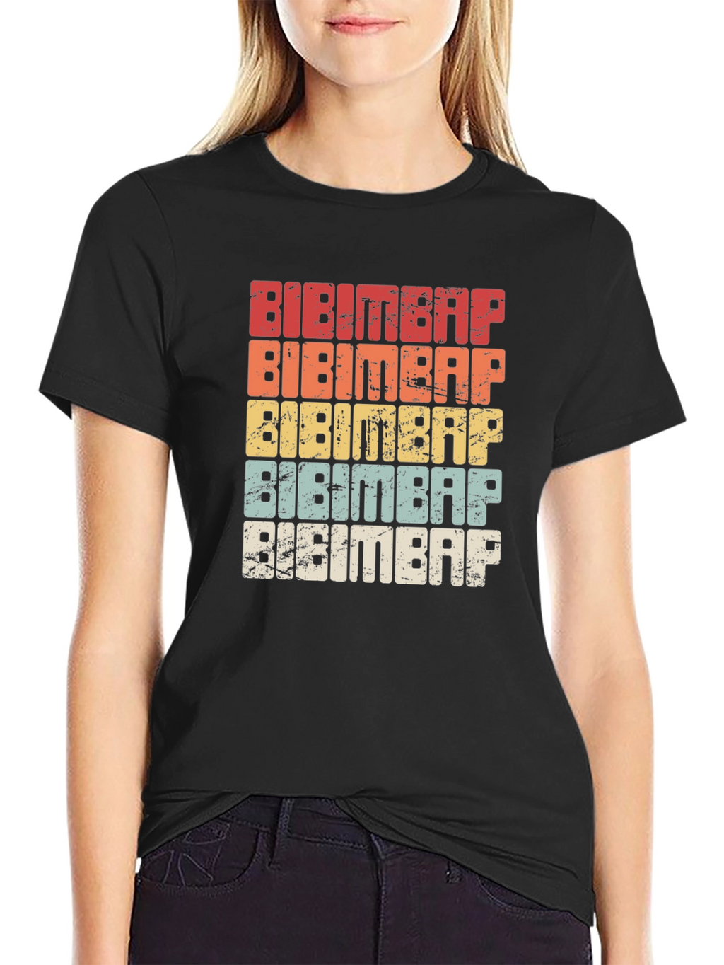Bibimbap Retro T-Shirt - Korean Food Lover Tee