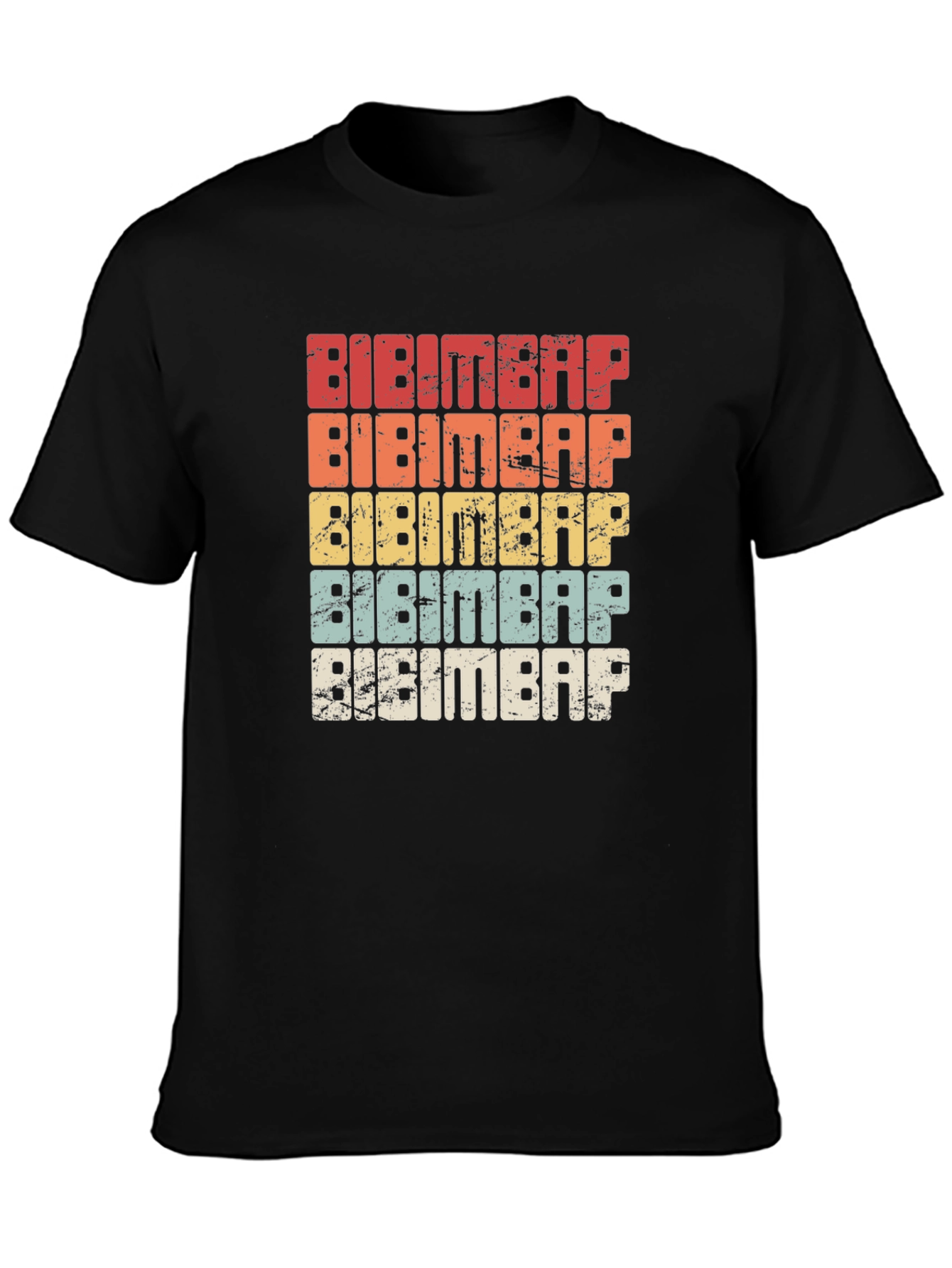 Bibimbap Retro T-Shirt - Korean Food Lover Tee